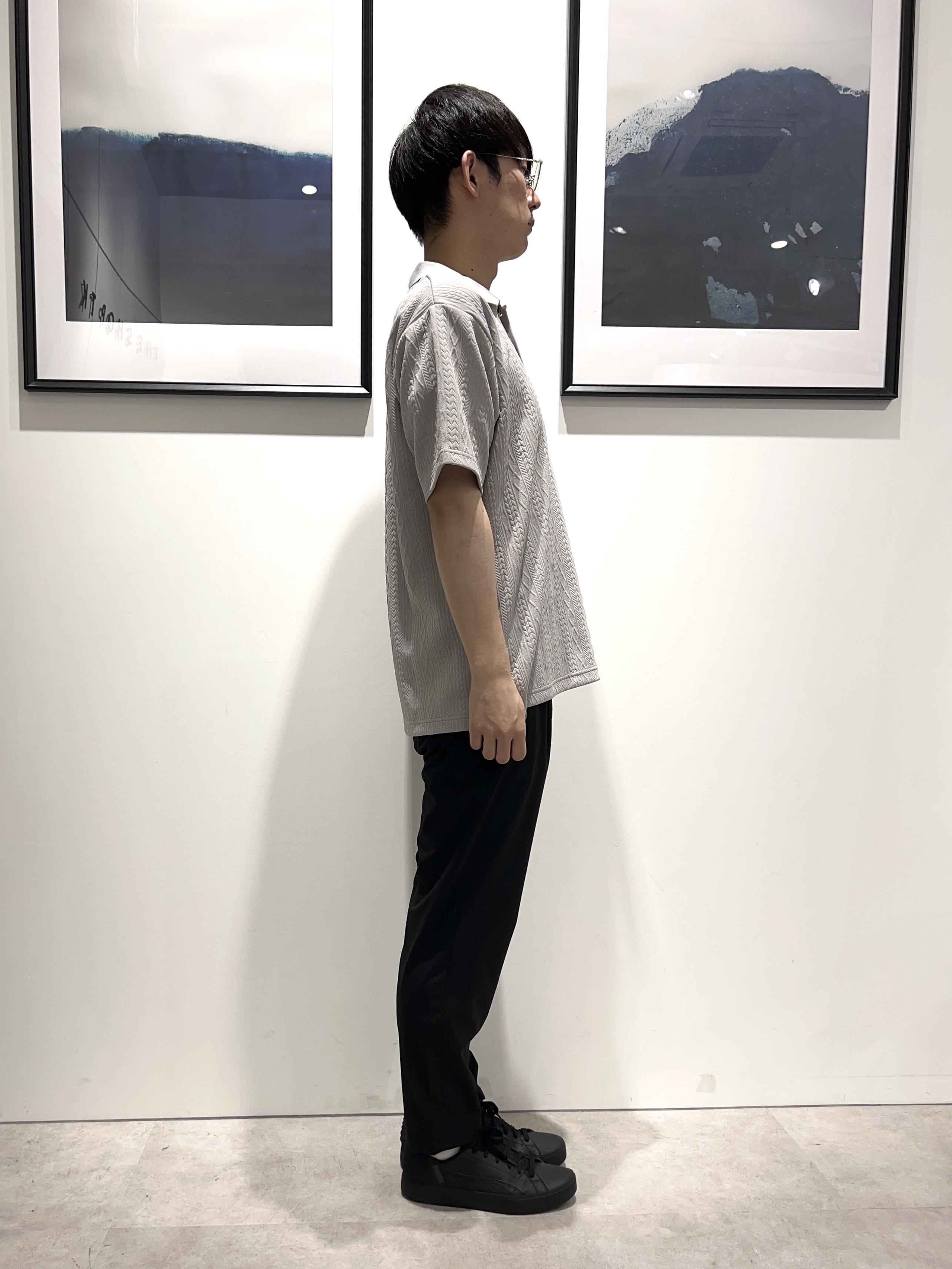 。さんの「THE SHOP TK｜【シンプルすぎない大人の表情】ケーブルフクレポロシャツ 吸水速乾/UVケア/洗濯機OK」を使ったコーディネート