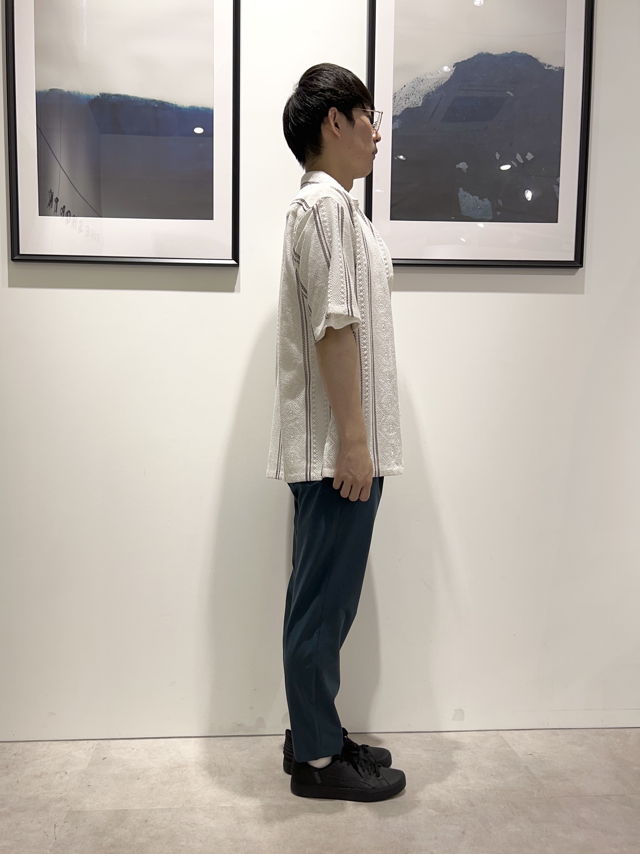 。さんの「THE SHOP TK｜【2点セット】クラフトレース 半袖シャツ＋半袖Tシャツ」を使ったコーディネート