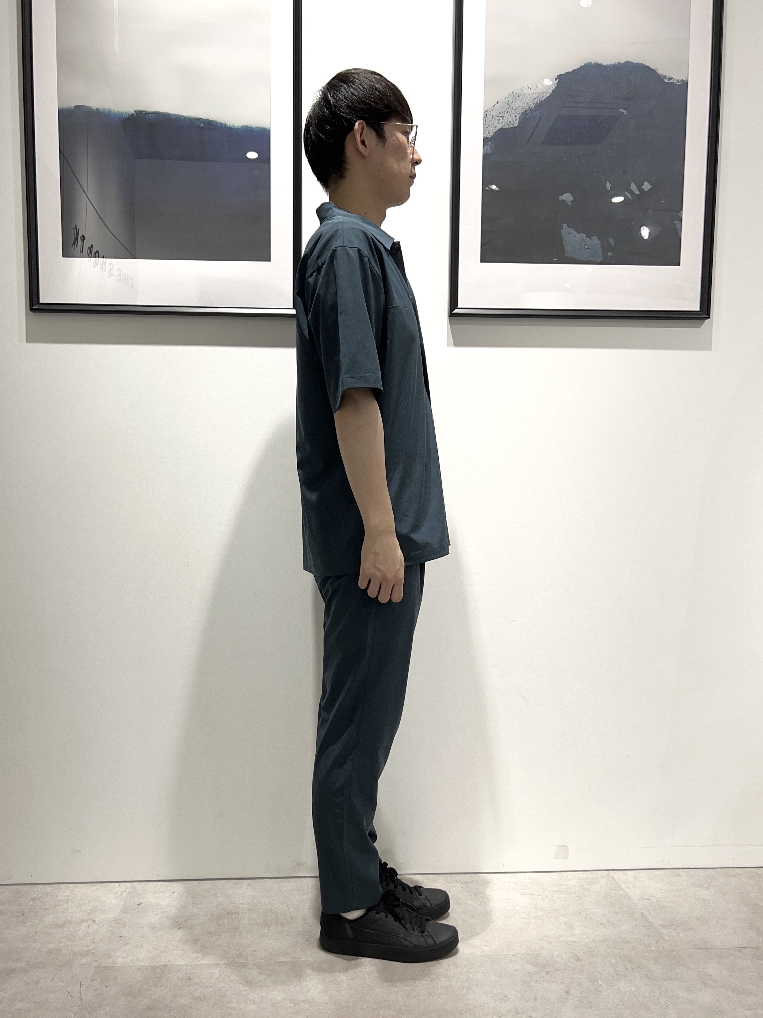 。さんの「THE SHOP TK｜【吸水速乾／接触冷感／防シワ／マシンウォッシャブル】ハイドロクール 半袖シャツ」を使ったコーディネート