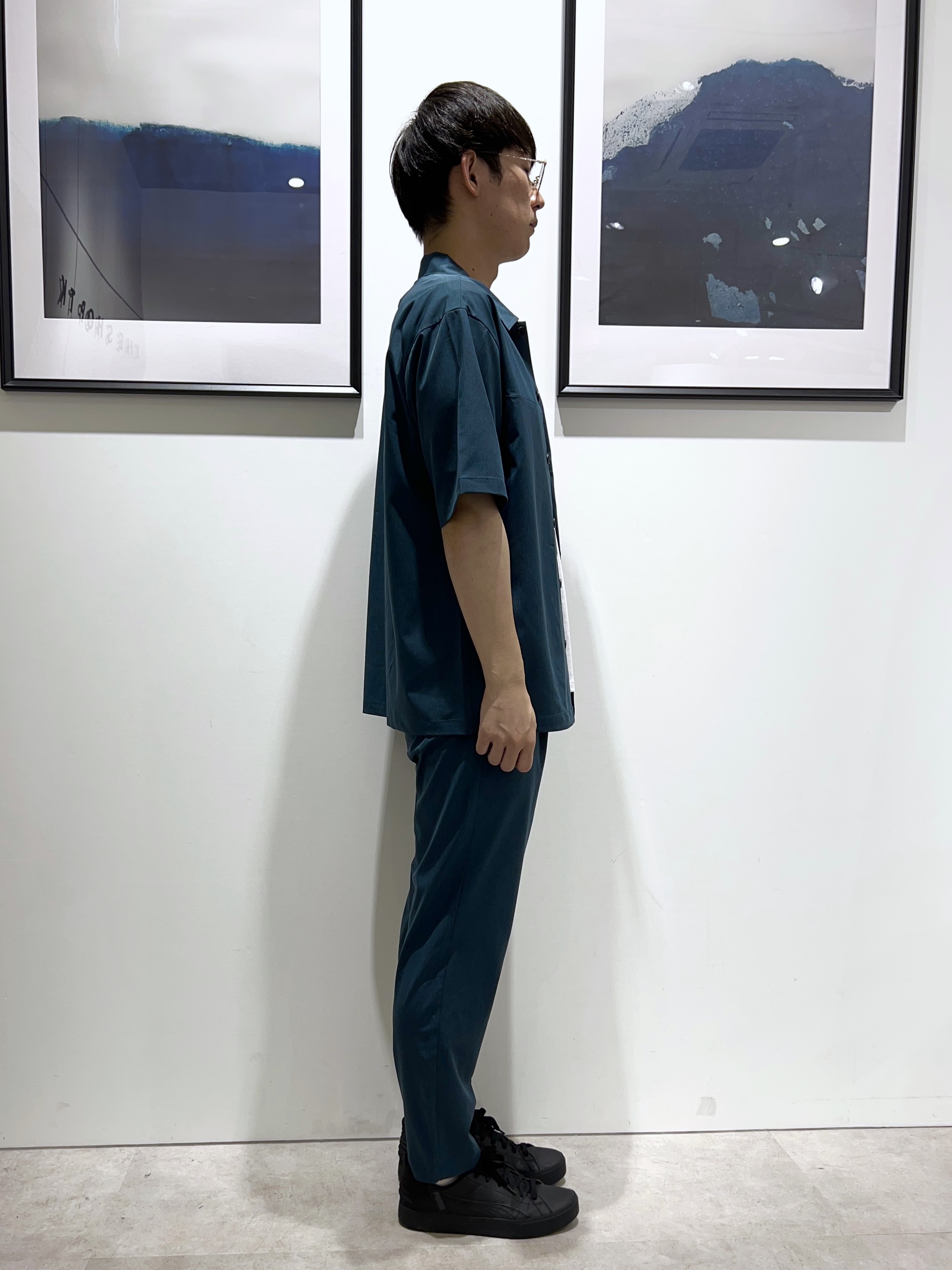 。さんの「THE SHOP TK｜【吸水速乾／接触冷感／防シワ／マシンウォッシャブル】ハイドロクール 半袖シャツ」を使ったコーディネート