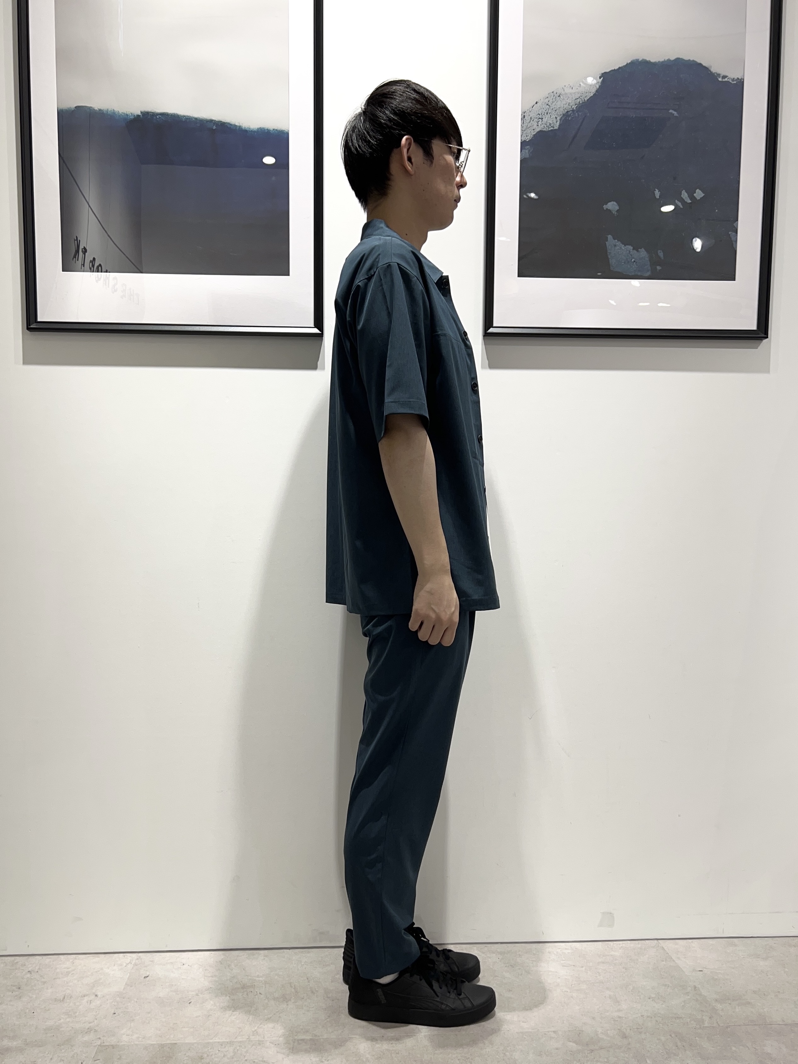 。さんの「THE SHOP TK｜【吸水速乾／接触冷感／防シワ／マシンウォッシャブル】ハイドロクール 半袖シャツ」を使ったコーディネート