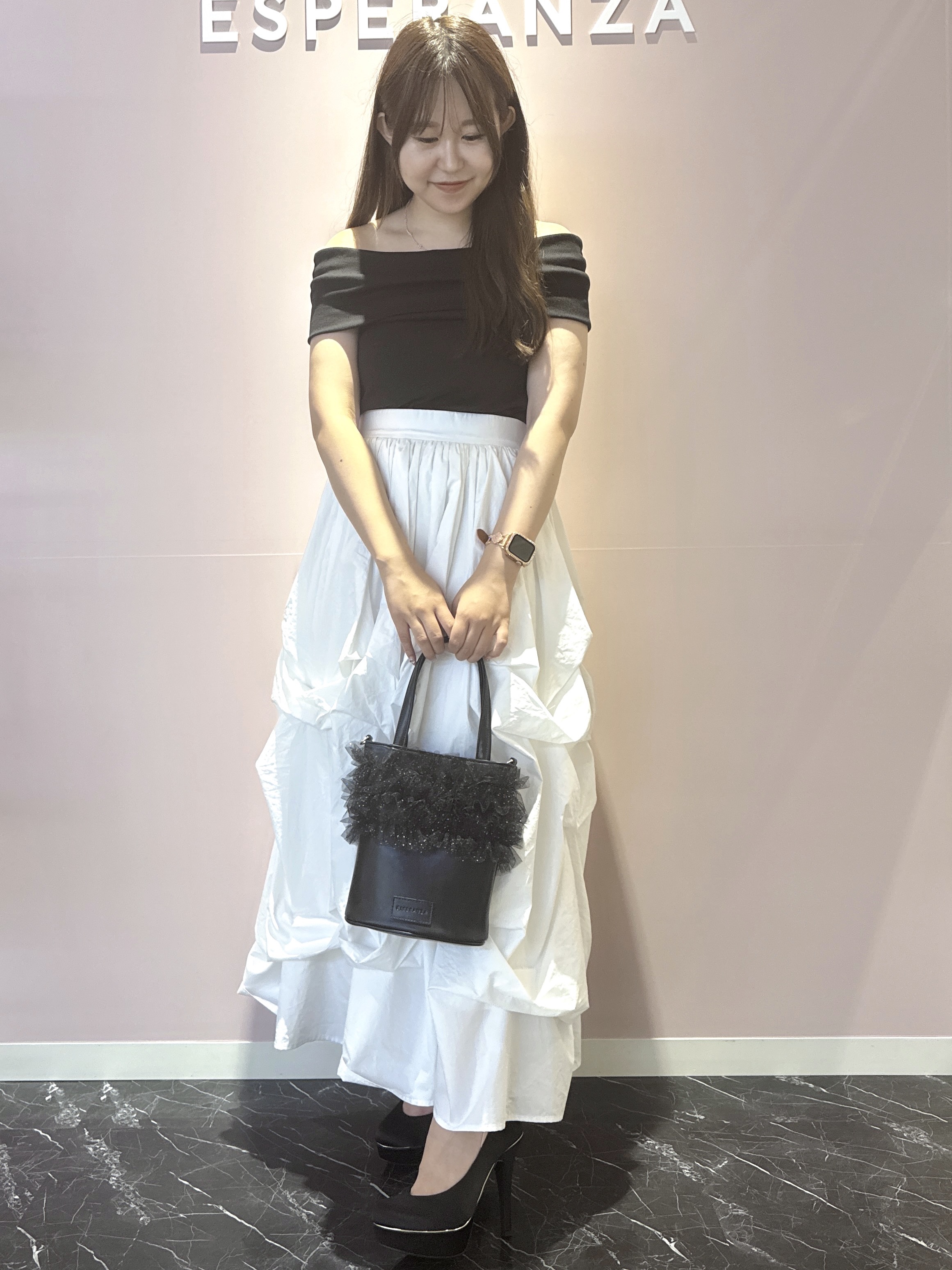 neinaさんの「ESPERANZA｜2WAY超ハイヒール厚底パンプス」を使ったコーディネート