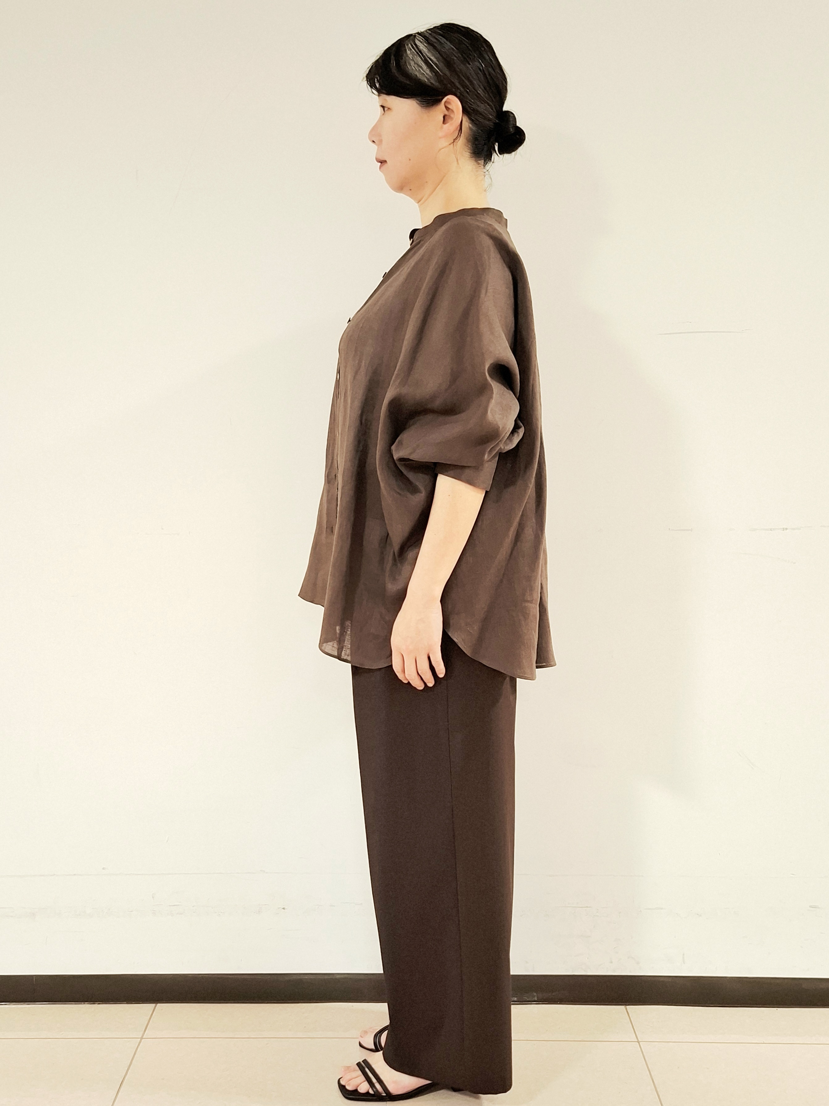 ねぎさんの「UNTITLED｜【麻100】リネンドルマンシャツ」を使ったコーディネート