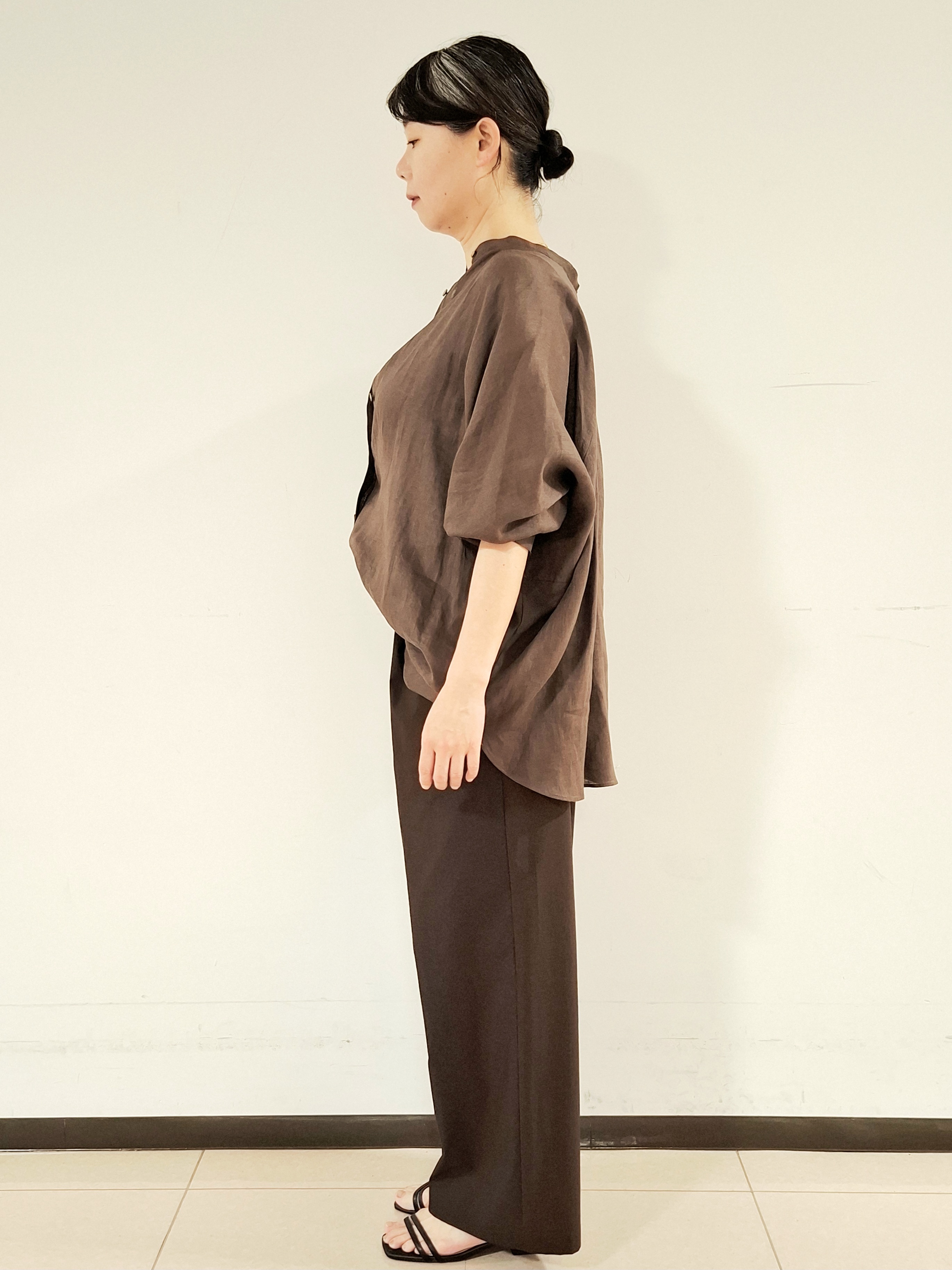 ねぎさんの「UNTITLED｜【麻100】リネンドルマンシャツ」を使ったコーディネート
