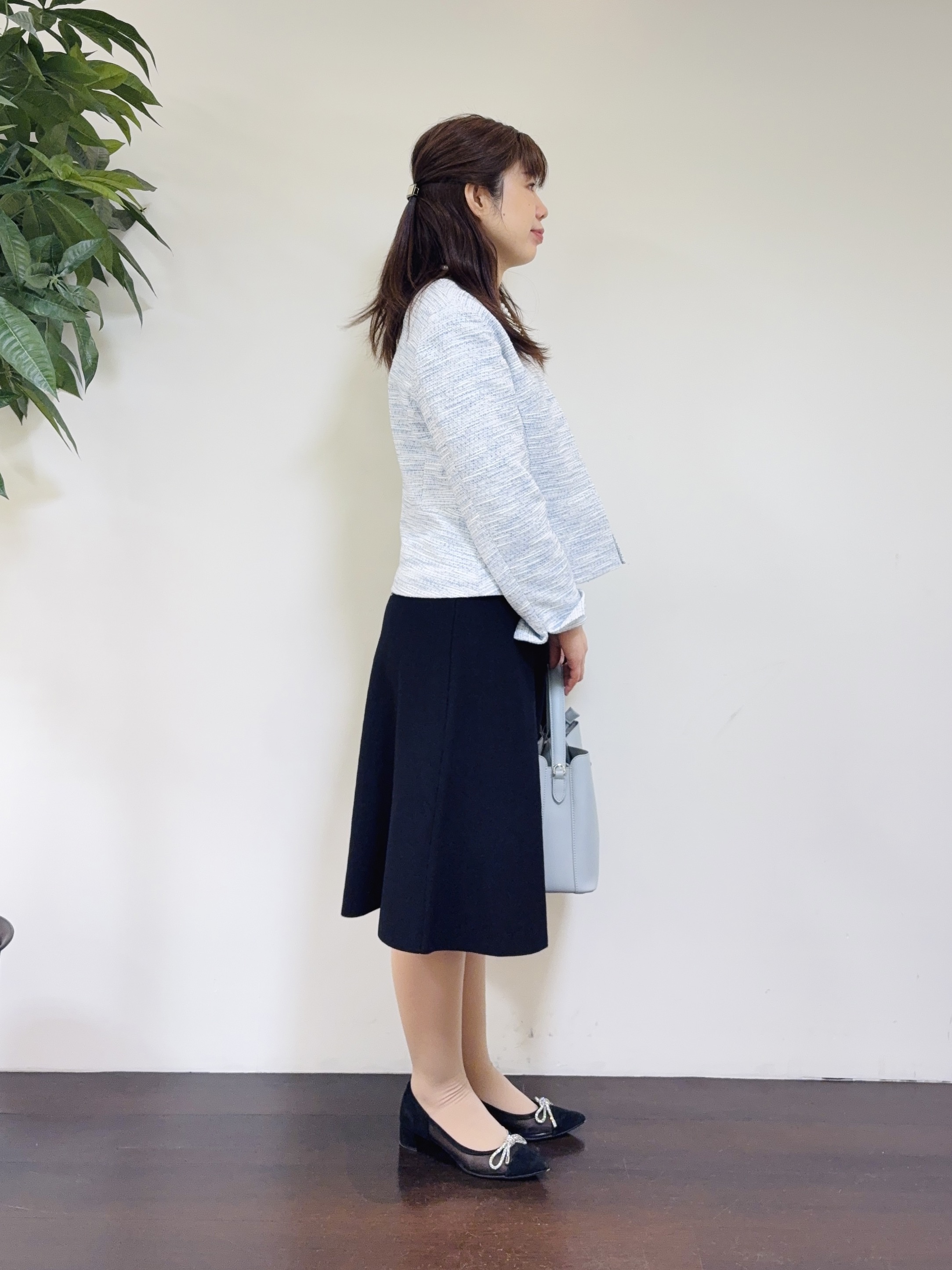 CHISATOさんの「UNTITLED｜【きれいめ】ツイード ペプラムジャケット」を使ったコーディネート