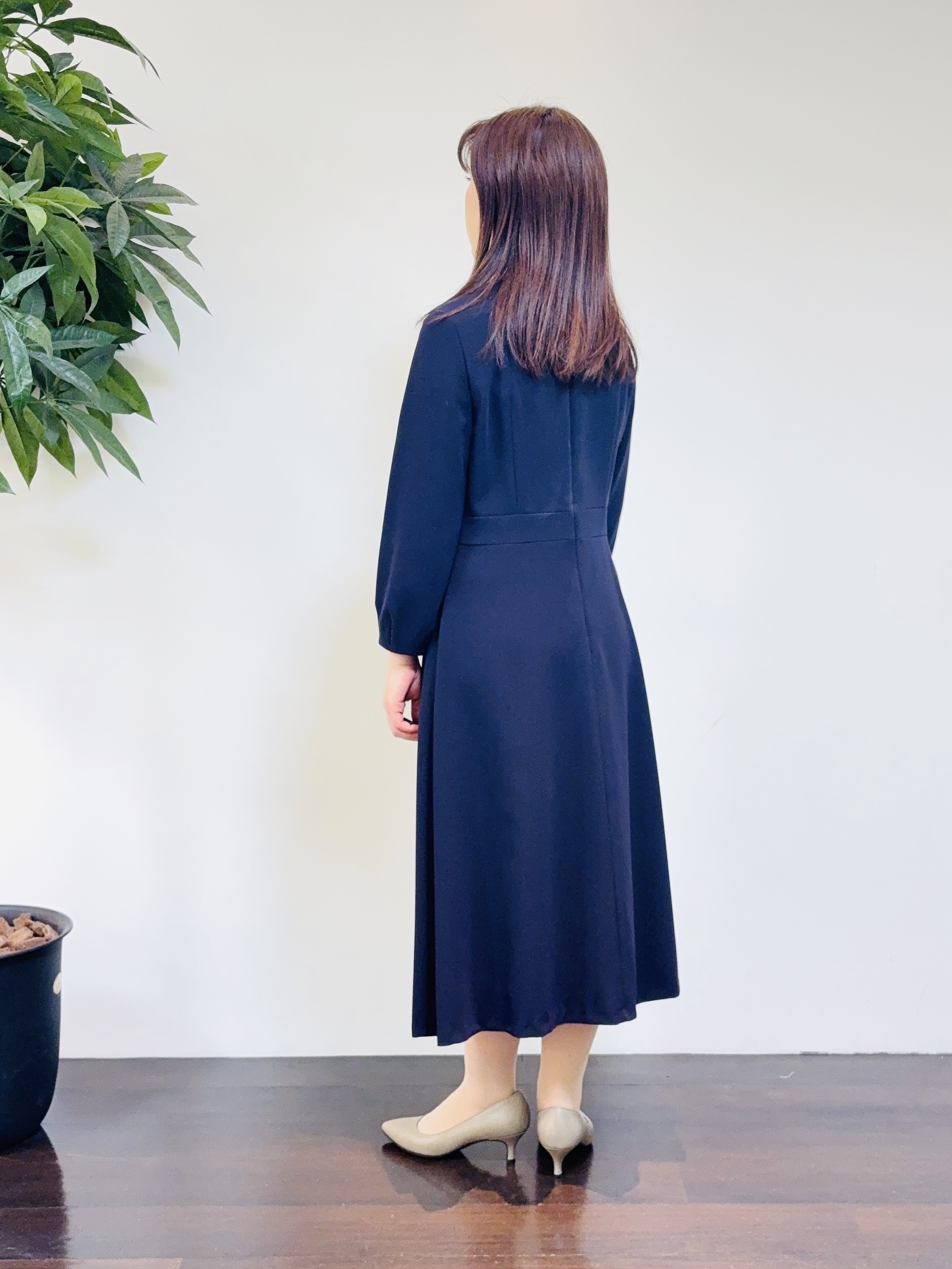 CHISATOさんの「UNTITLED｜【洗える／ストレッチ性／フォーマル】フレアワンピース」を使ったコーディネート