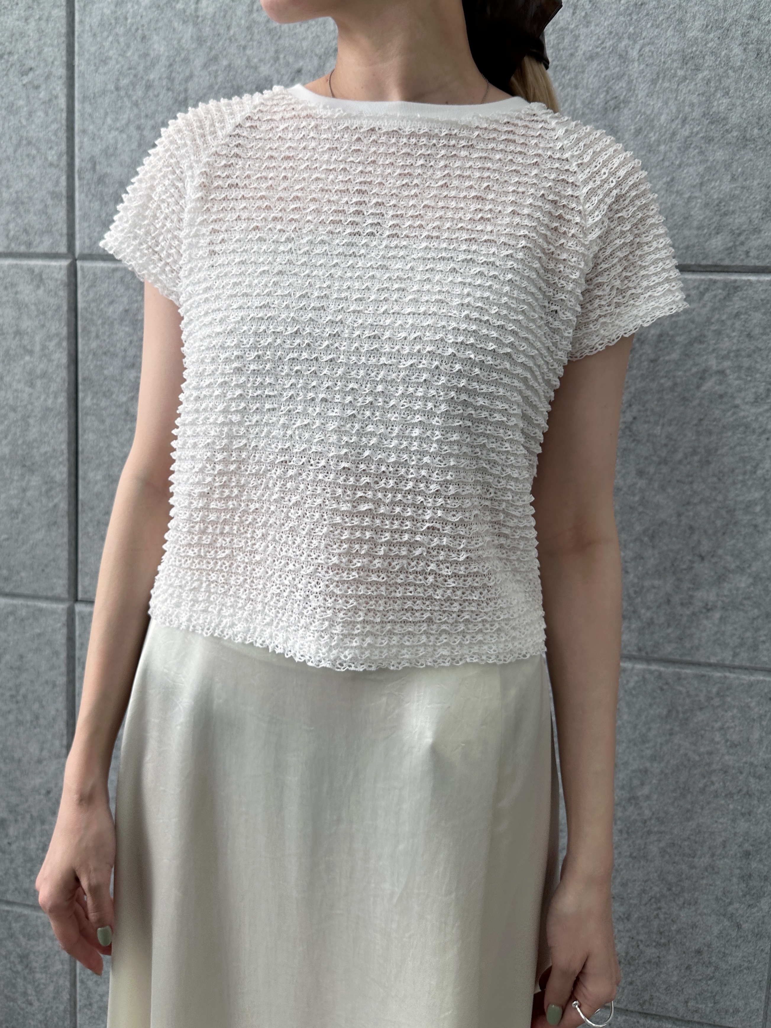 Buyer sakkoさんの「CODE A｜frill mini tee」を使ったコーディネート