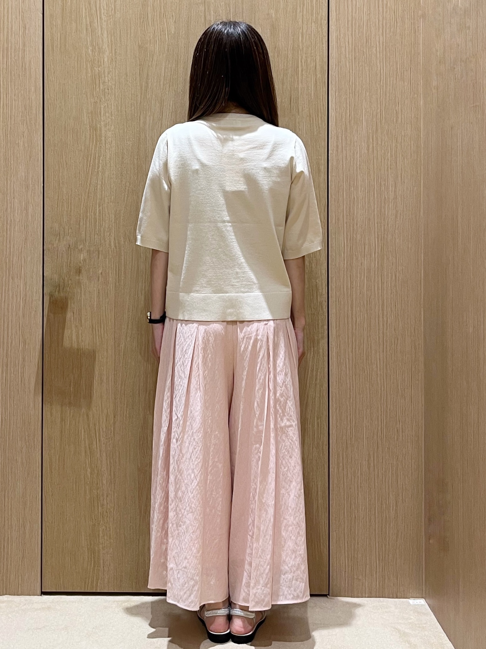 yukariさんの「OPAQUE.CLIP｜フロントレースニットカーディガン【洗える】」を使ったコーディネート