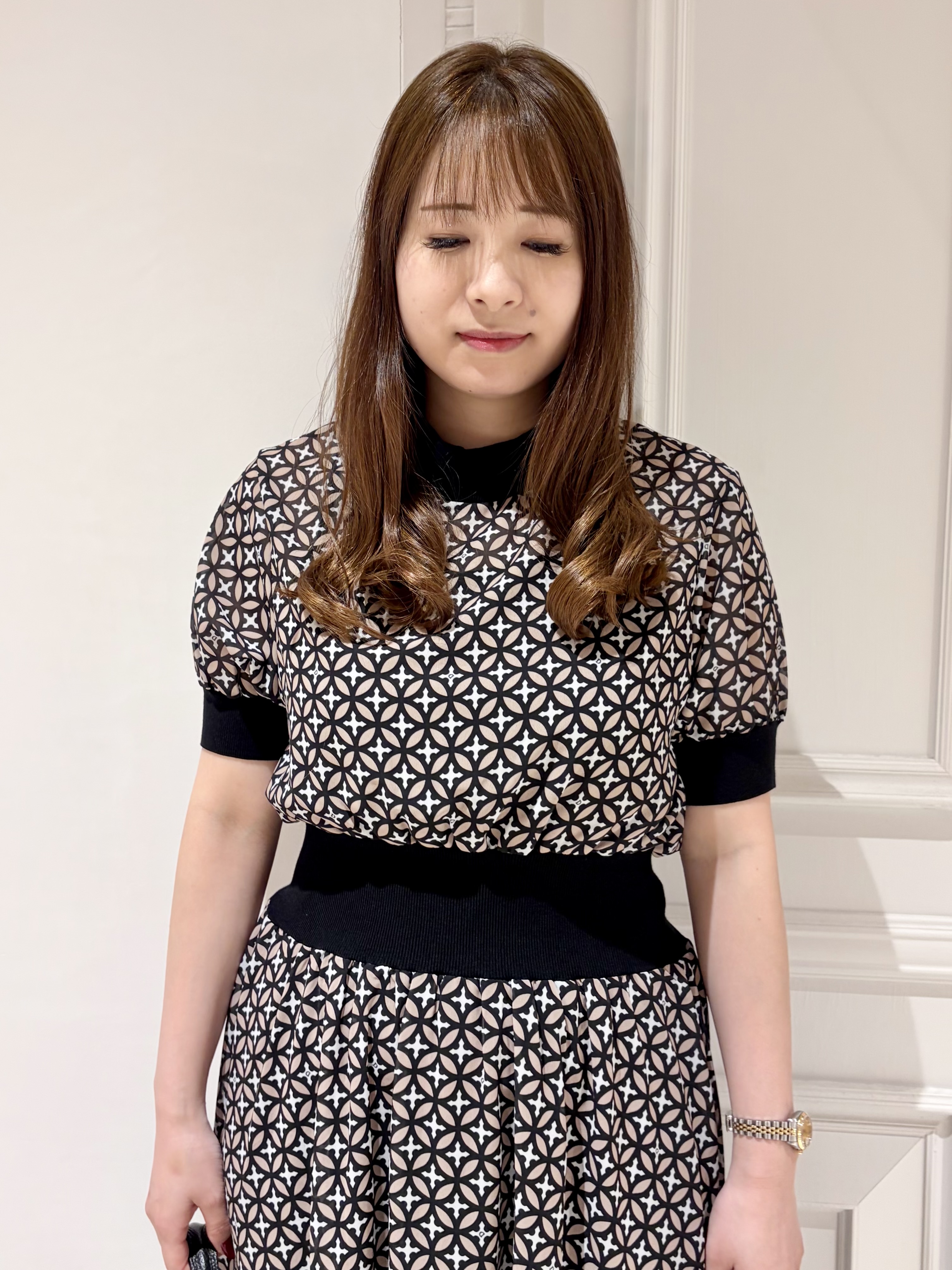minowaさんの「DRESSTERIOR｜【otonaMUSE5月号掲載/ウォッシャブル】オーバーラップサークル シアードレス」を使ったコーディネート