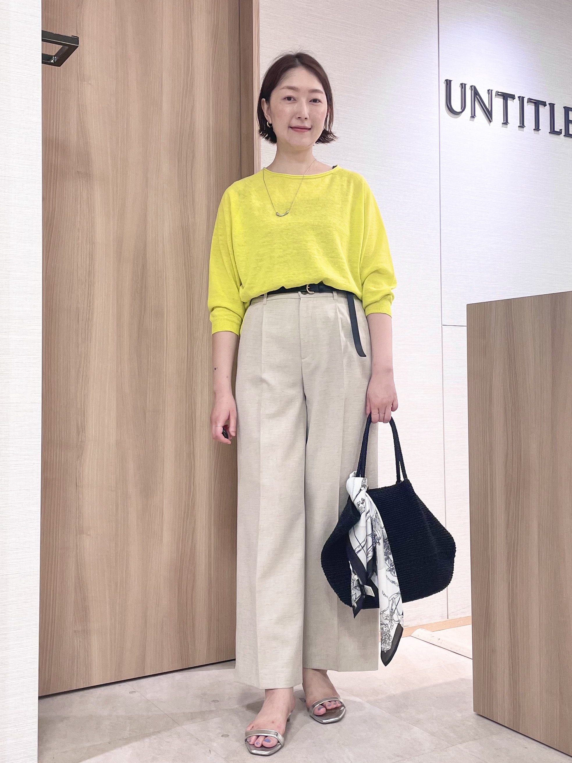 aliceさんの「UNTITLED｜【ゆったり/リラクシー】リネンボートネックプルオーバー」を使ったコーディネート