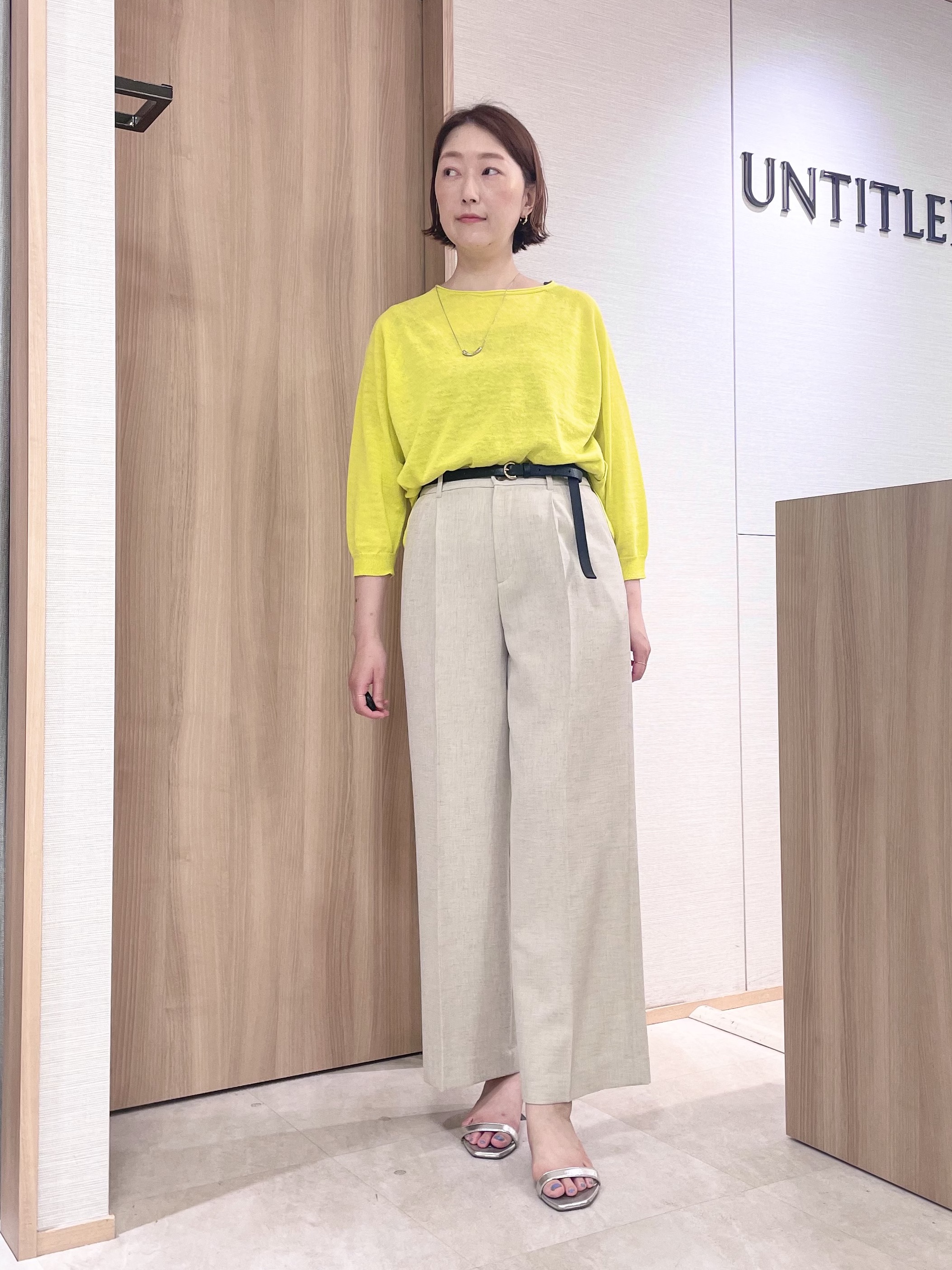 aliceさんの「UNTITLED｜【ゆったり/リラクシー】リネンボートネックプルオーバー」を使ったコーディネート