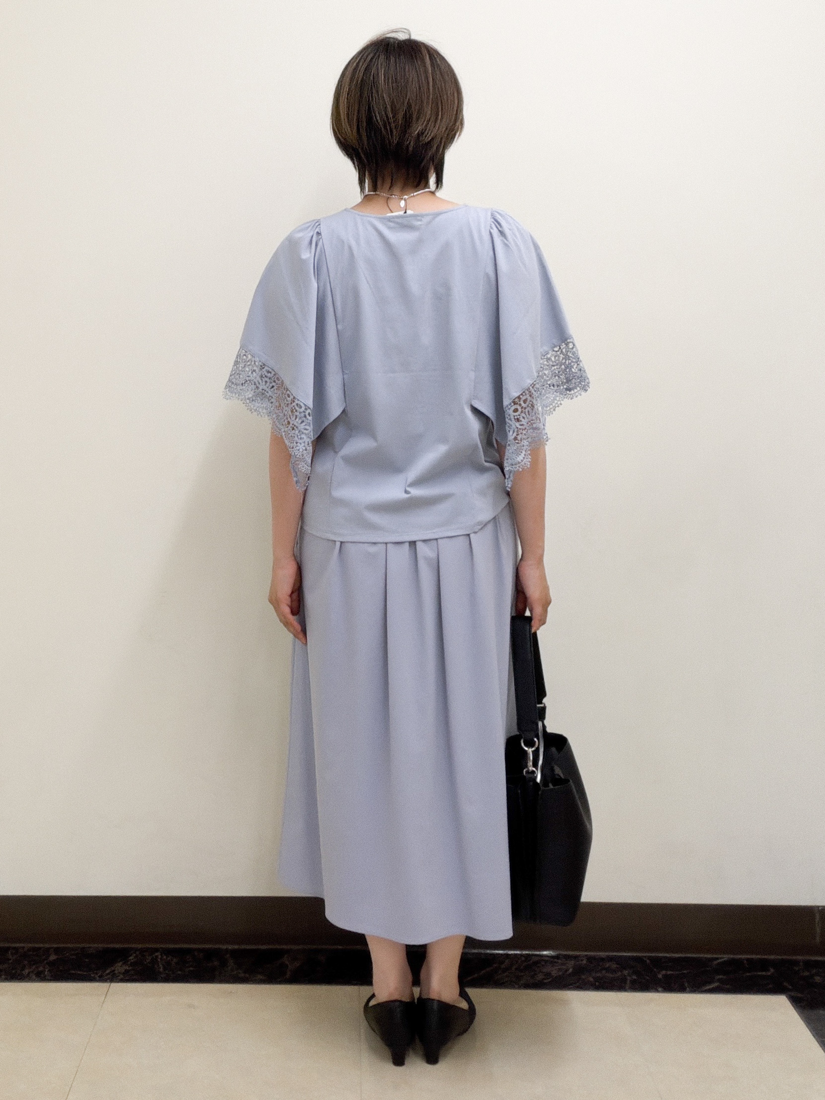 zumaさんの「Reflect｜【UVカット／接触冷感】レーススリーブジャージカットソー」を使ったコーディネート