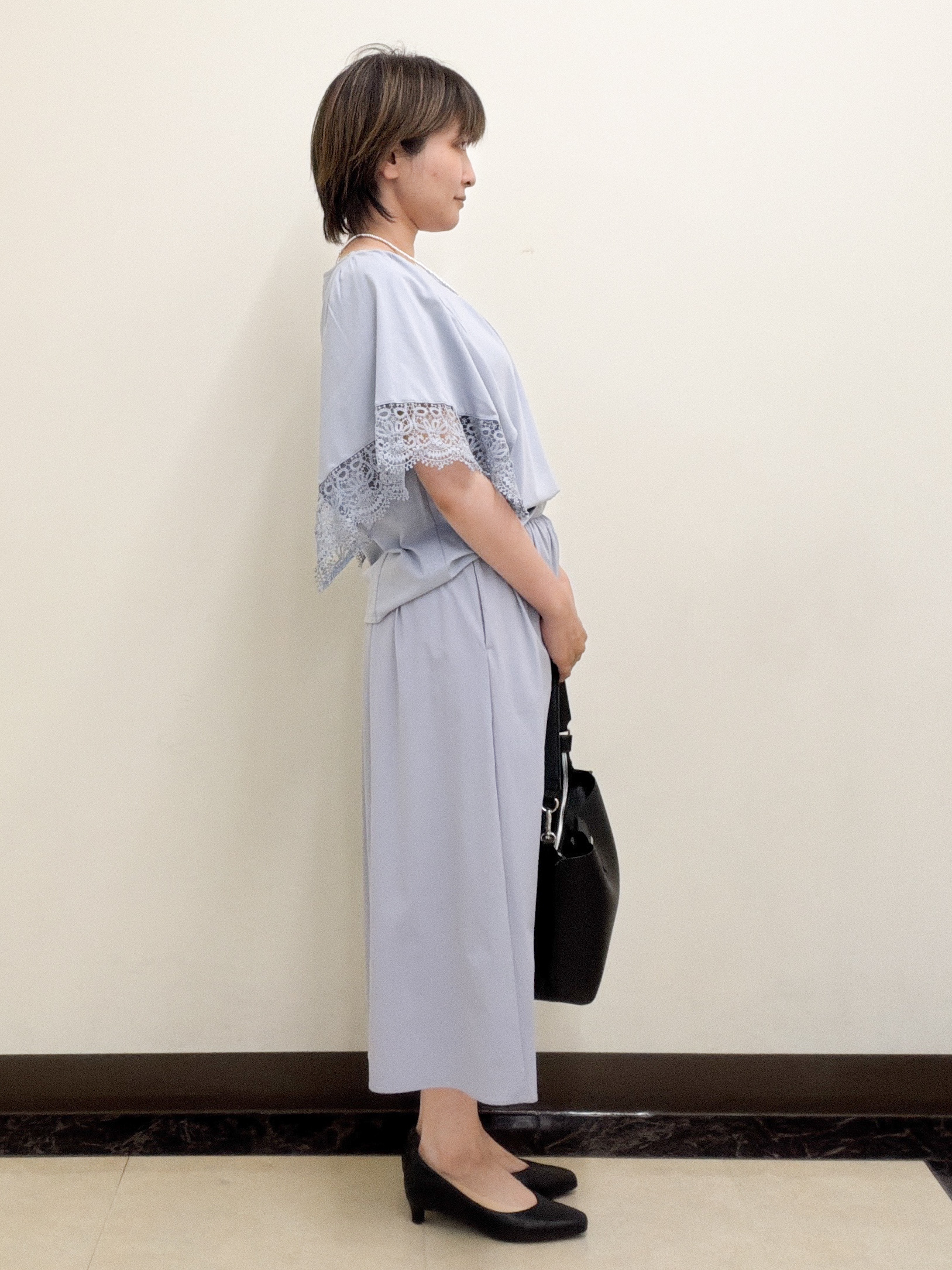 zumaさんの「Reflect｜【UVカット／接触冷感】レーススリーブジャージカットソー」を使ったコーディネート