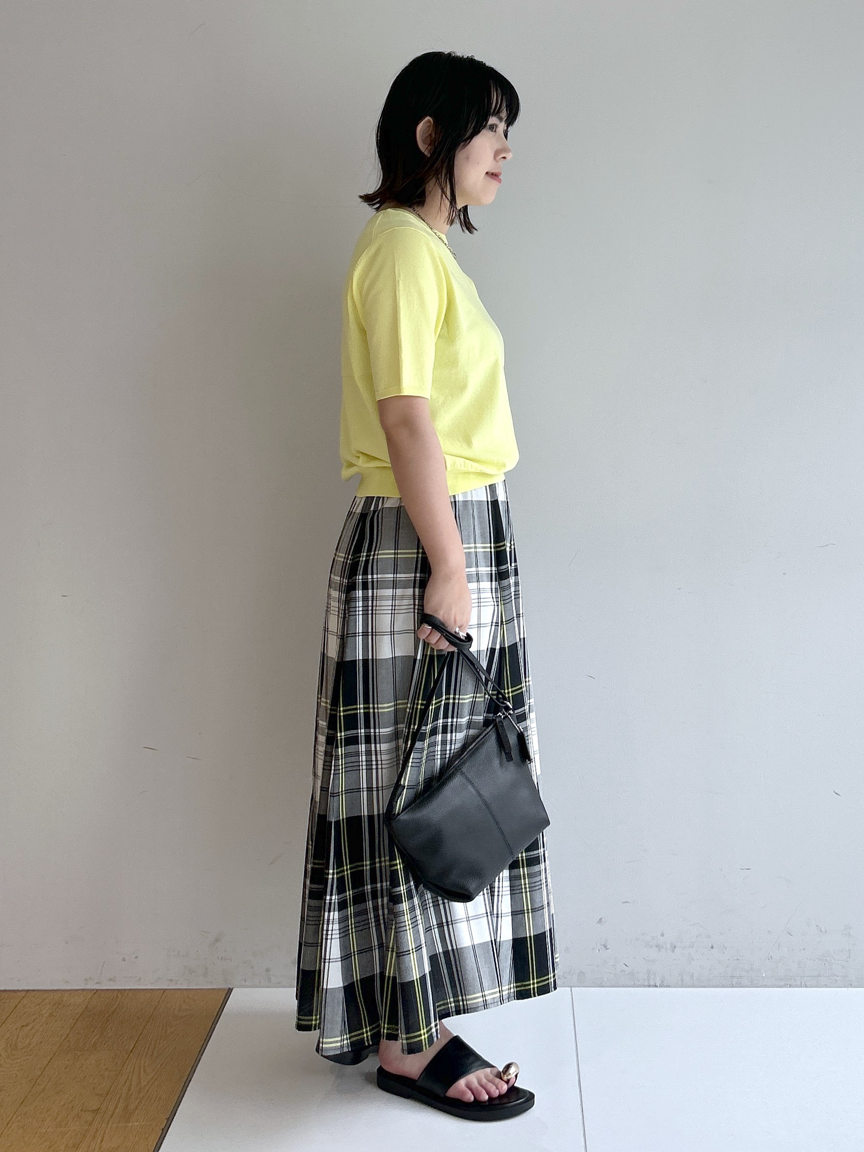 Hirokaさんの「Dessin｜【9色展開/接触冷感/UVカット】ドライタッチサマーニットT」を使ったコーディネート