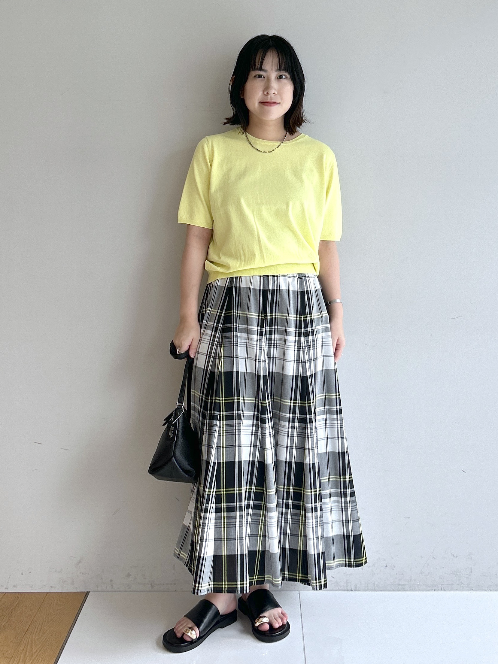 Hirokaさんの「Dessin｜【9色展開/接触冷感/UVカット】ドライタッチサマーニットT」を使ったコーディネート