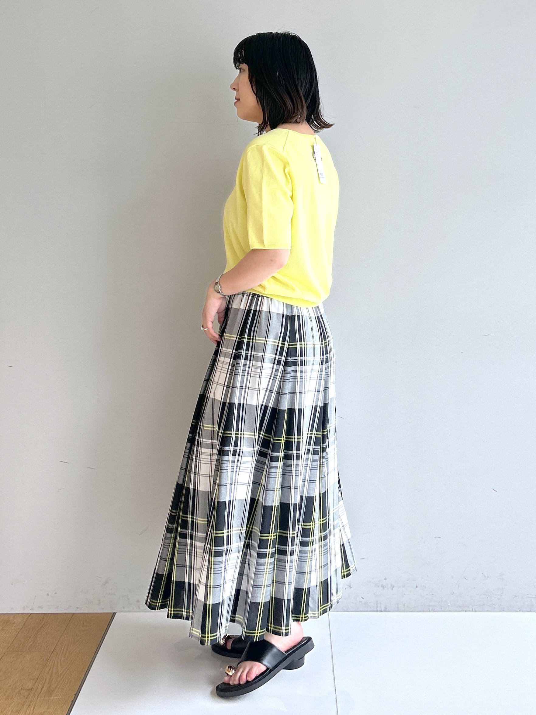 Hirokaさんの「Dessin｜【9色展開/接触冷感/UVカット】ドライタッチサマーニットT」を使ったコーディネート