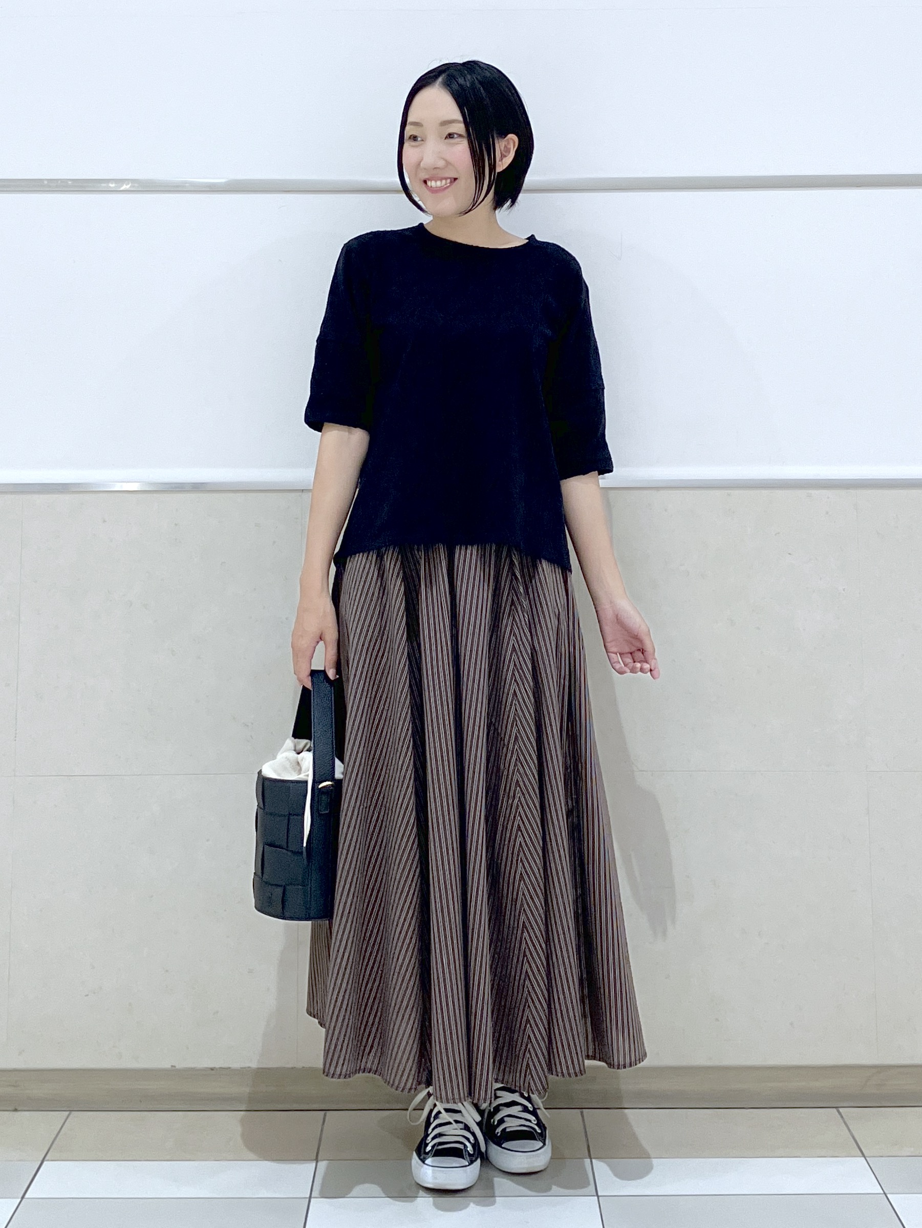 eriko さんの「Dessin｜【マシンウォッシャブル】5分袖レースカットソー」を使ったコーディネート