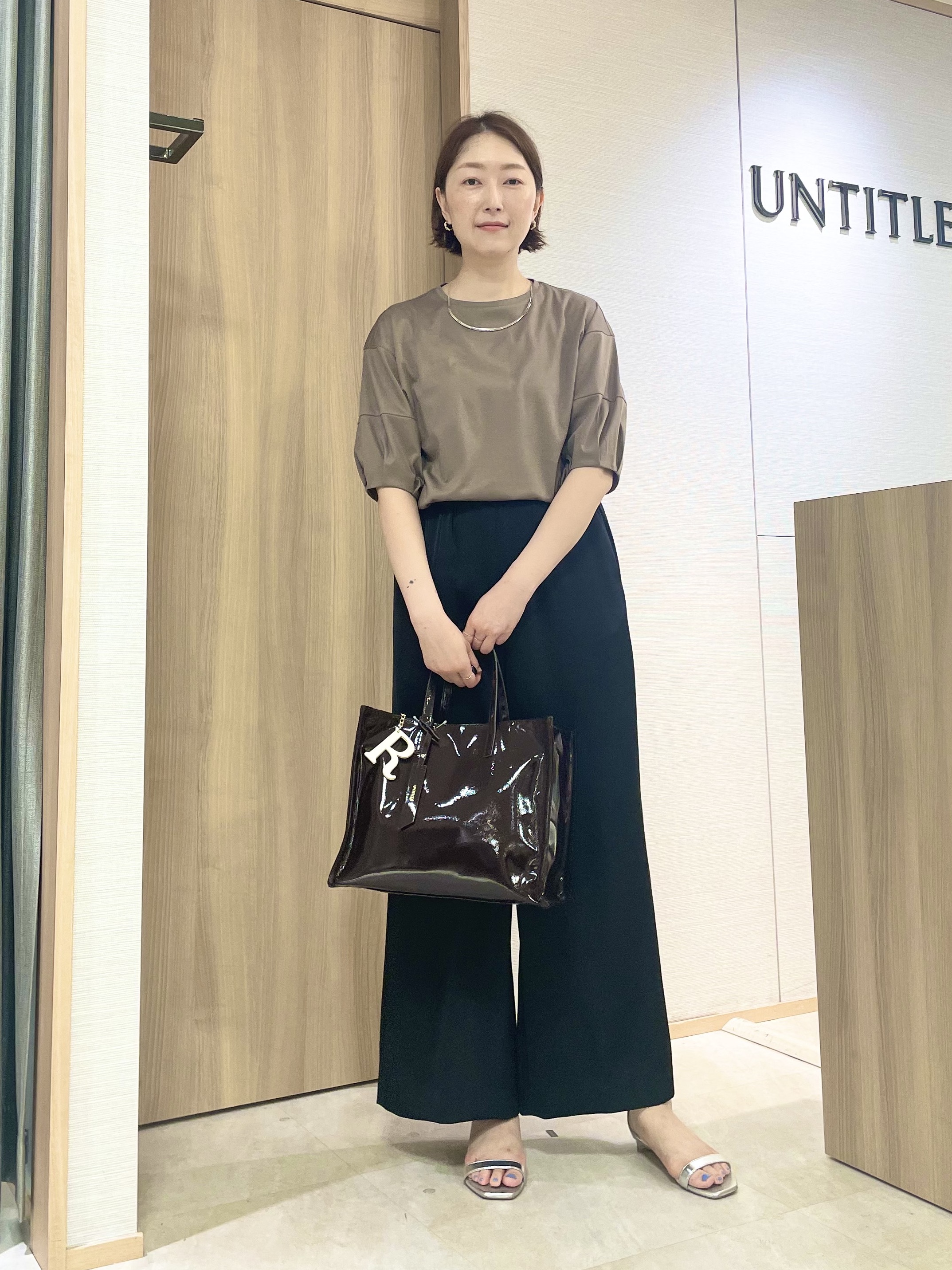 aliceさんの「UNTITLED｜【汗染み防止/接触冷感】ランタンスリーブプルオーバー」を使ったコーディネート