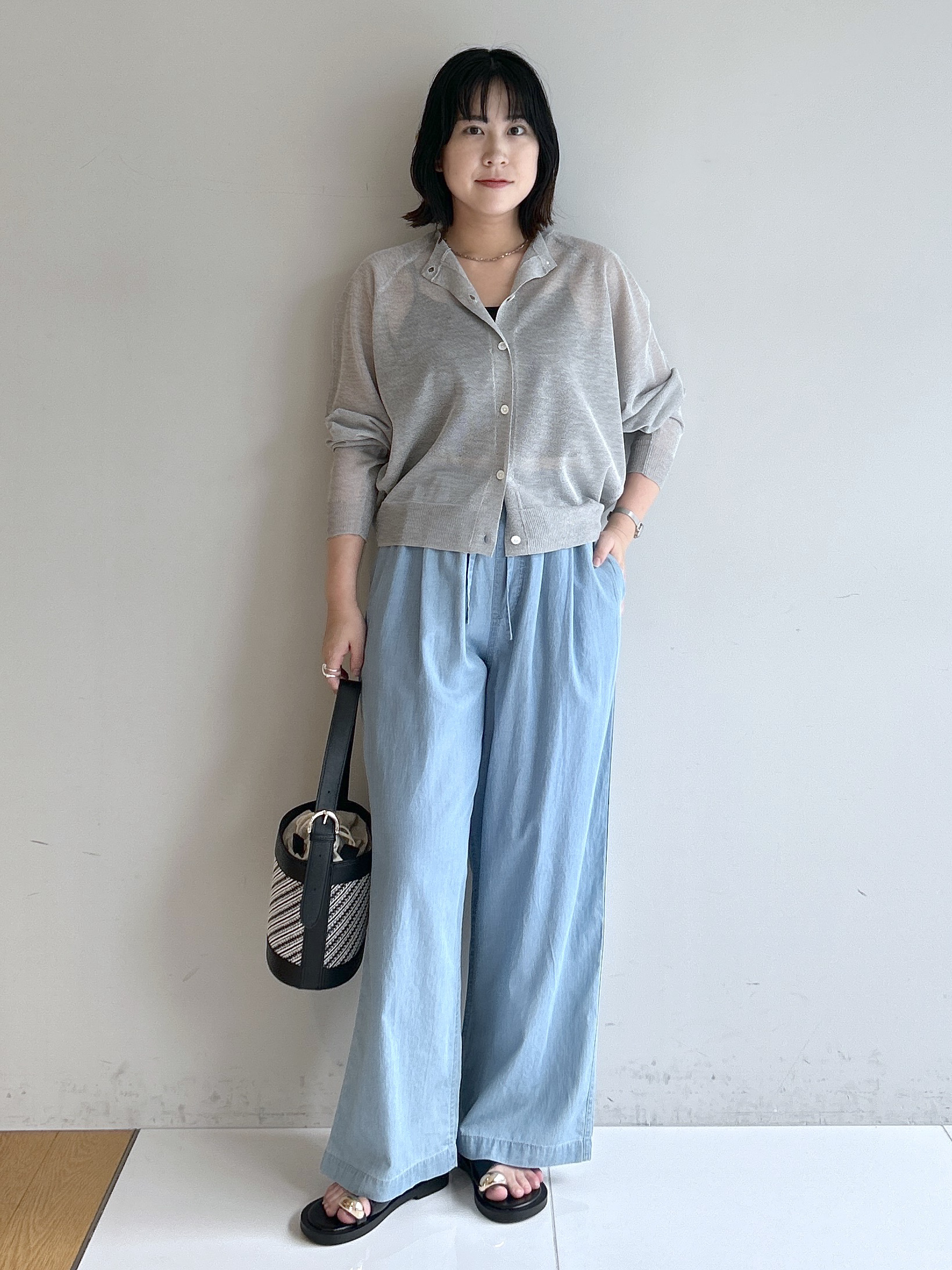Hirokaさんの「Dessin｜お守りカーディガン -ウォッシャブル-」を使ったコーディネート