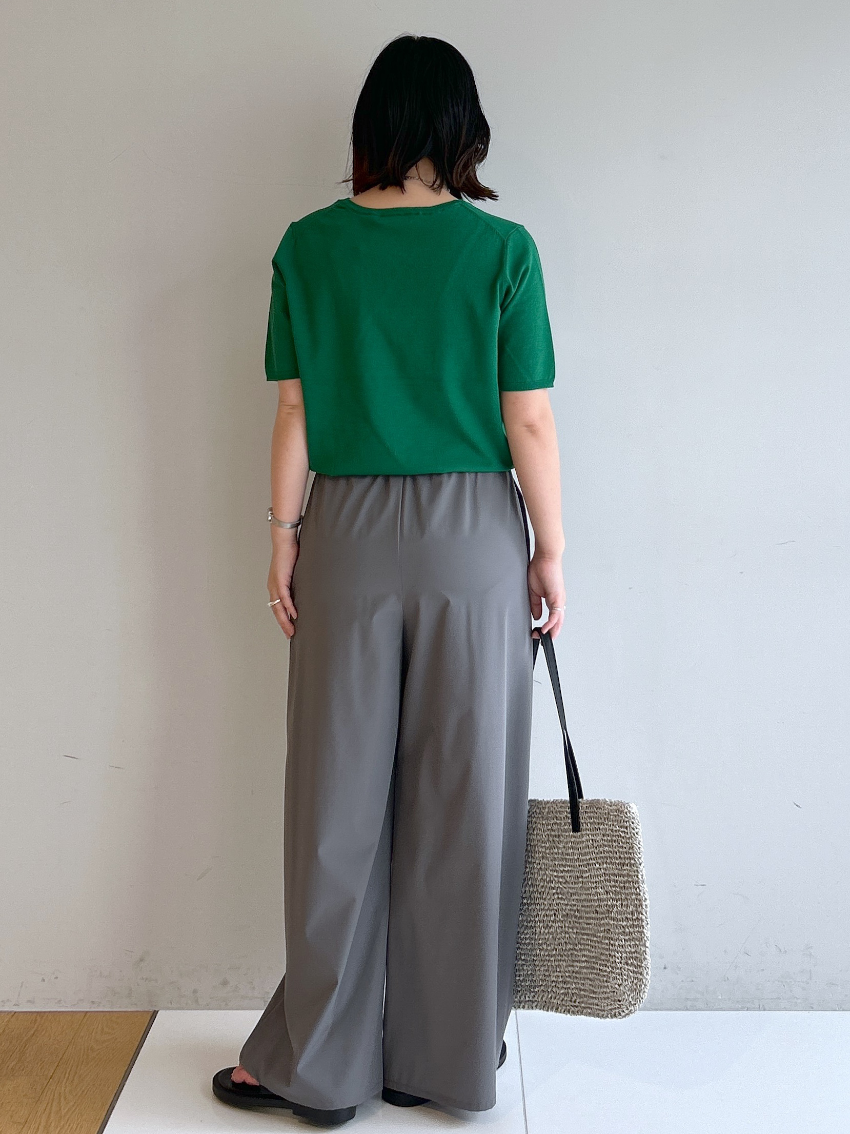 Hirokaさんの「Dessin｜【9色展開/接触冷感/UVカット】ドライタッチサマーニットT」を使ったコーディネート
