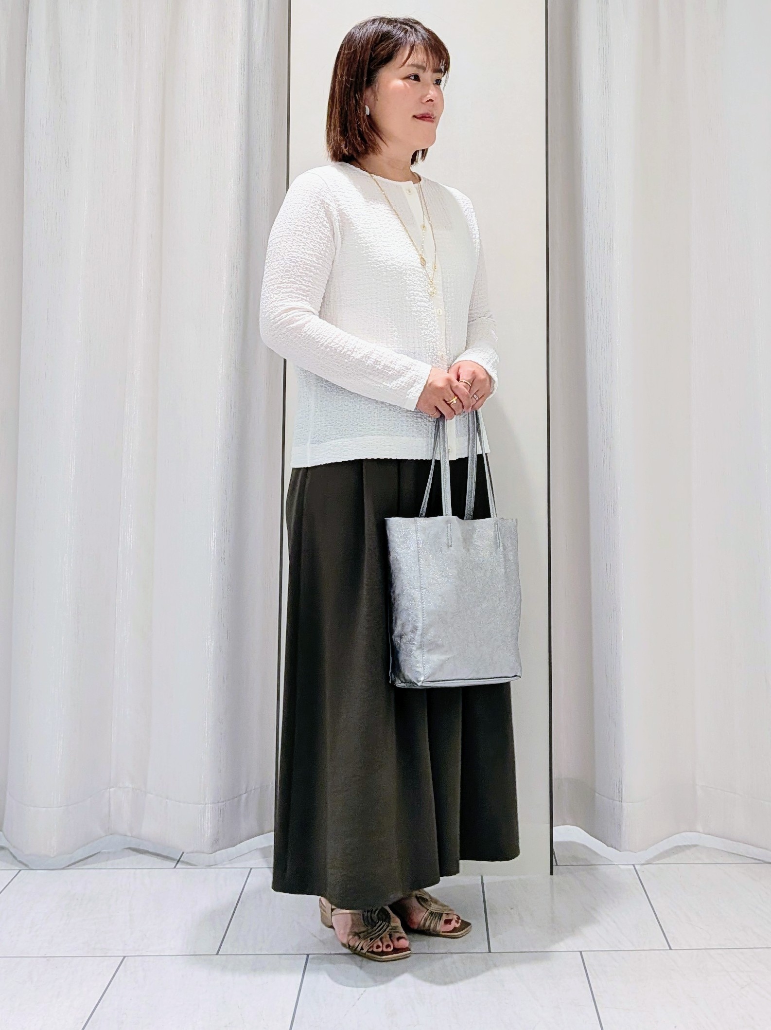 Onumaさんの「UNTITLED｜【アンサンブル可】ポコポコカーディガン」を使ったコーディネート