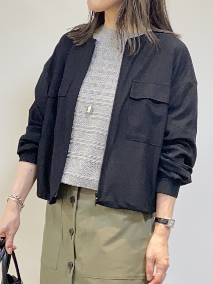 tomoさんの「UNTITLED｜【古畑星夏さん着用/洗える】シアーブルゾン」を使ったコーディネート