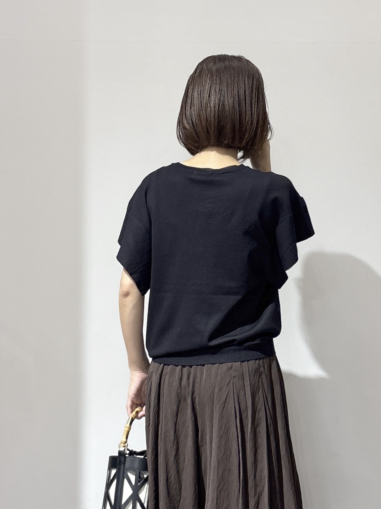 NAKAさんの「OPAQUE.CLIP｜『STORY Web7月掲載』ドライタッチラメニット《UV／洗える／6col》」を使ったコーディネート