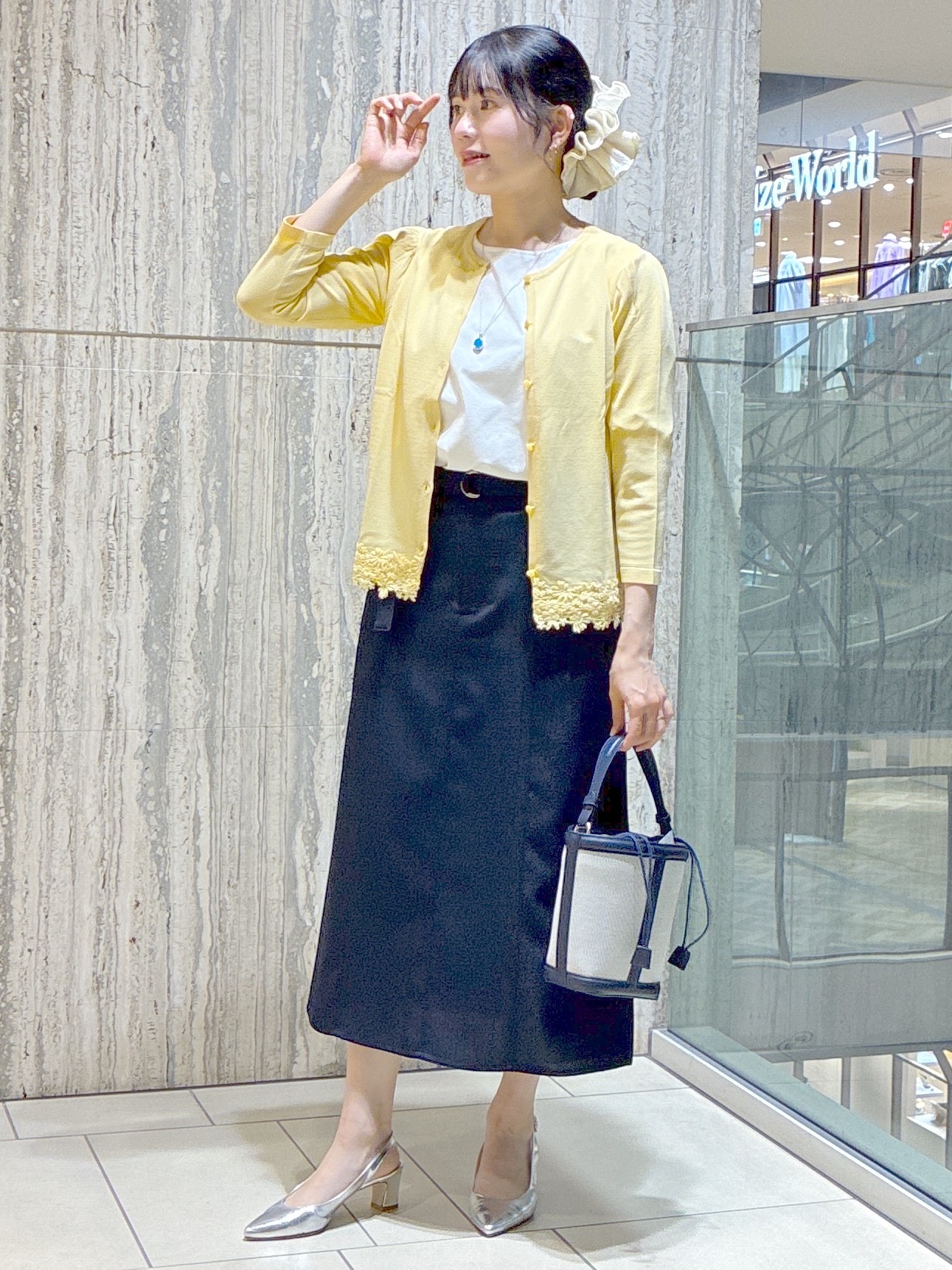  beni_gingerさんの「Reflect｜レースデザイン ニットカーディガン」を使ったコーディネート