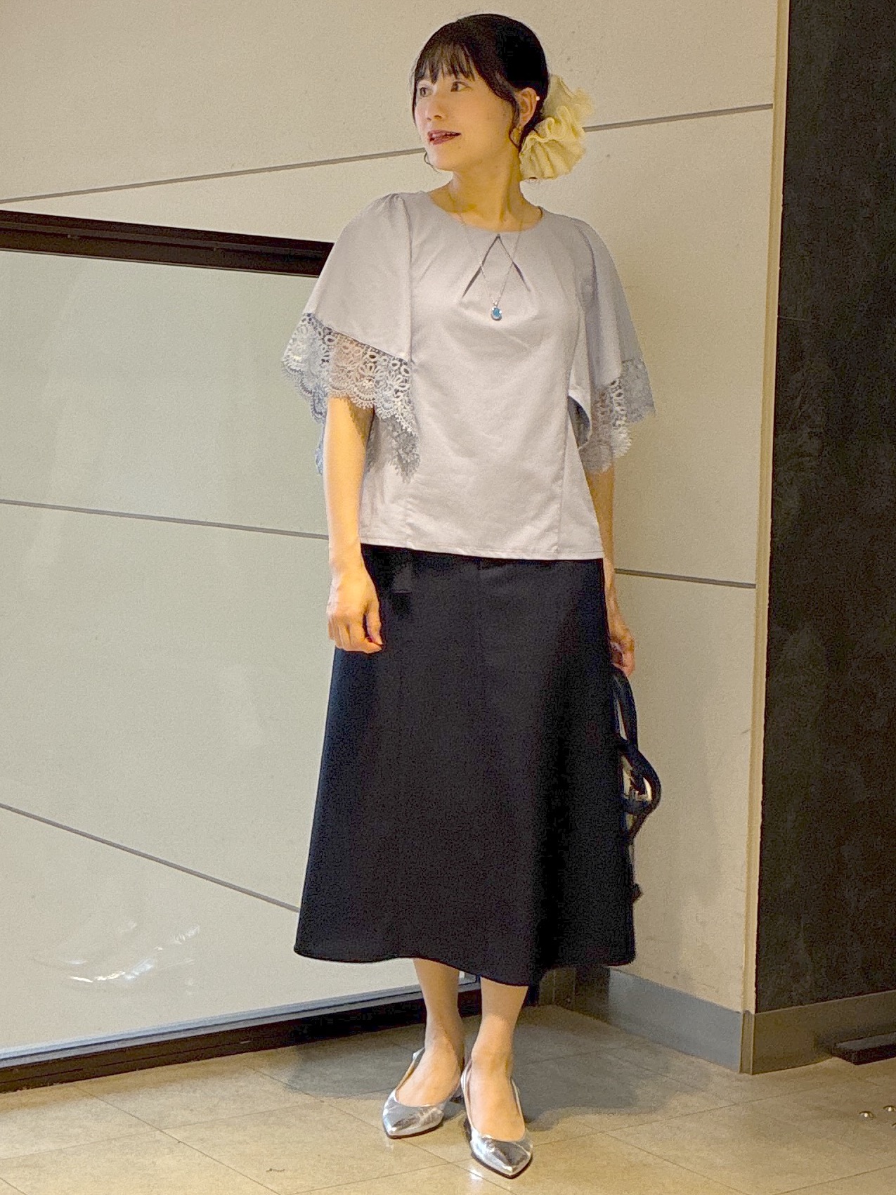  beni_gingerさんの「Reflect｜【UVカット／接触冷感】レーススリーブジャージカットソー」を使ったコーディネート