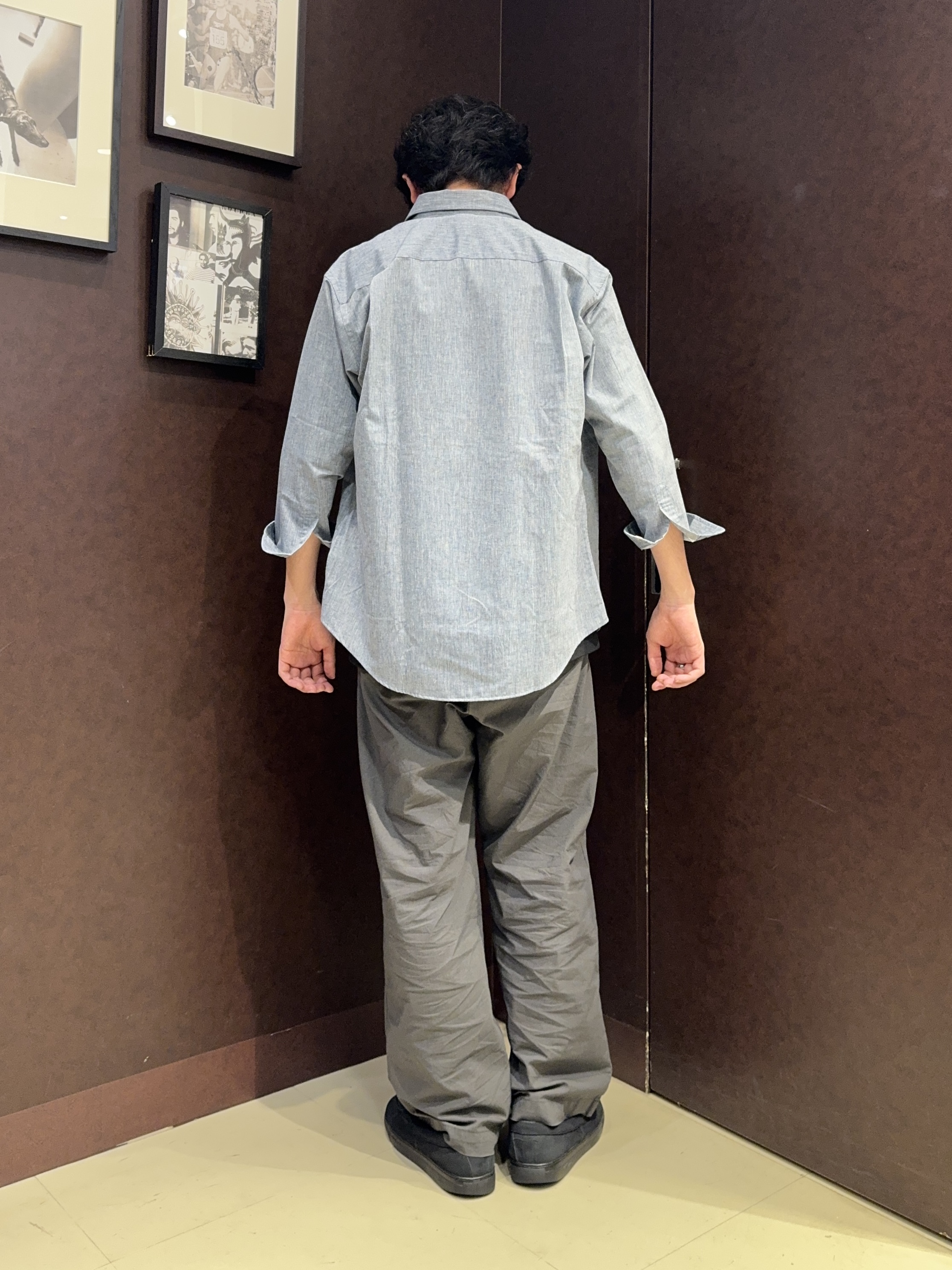 shuheiさんの「TAKEO KIKUCHI｜【接触冷感】ハイブリッド リネン 七分袖シャツ」を使ったコーディネート