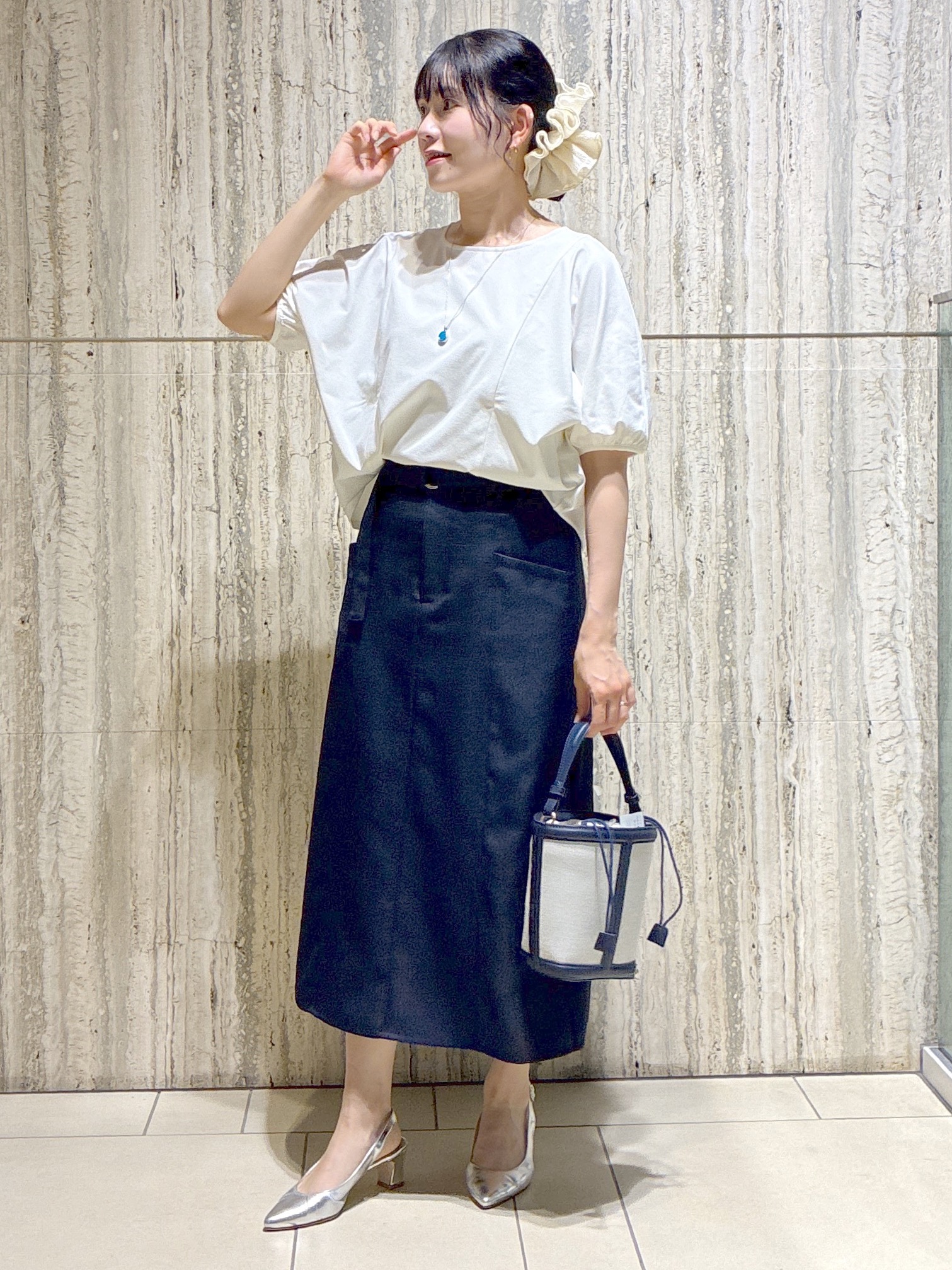  beni_gingerさんの「Reflect｜【UVカット／接触冷感／吸水速乾】ギャザースリーブカットソー」を使ったコーディネート