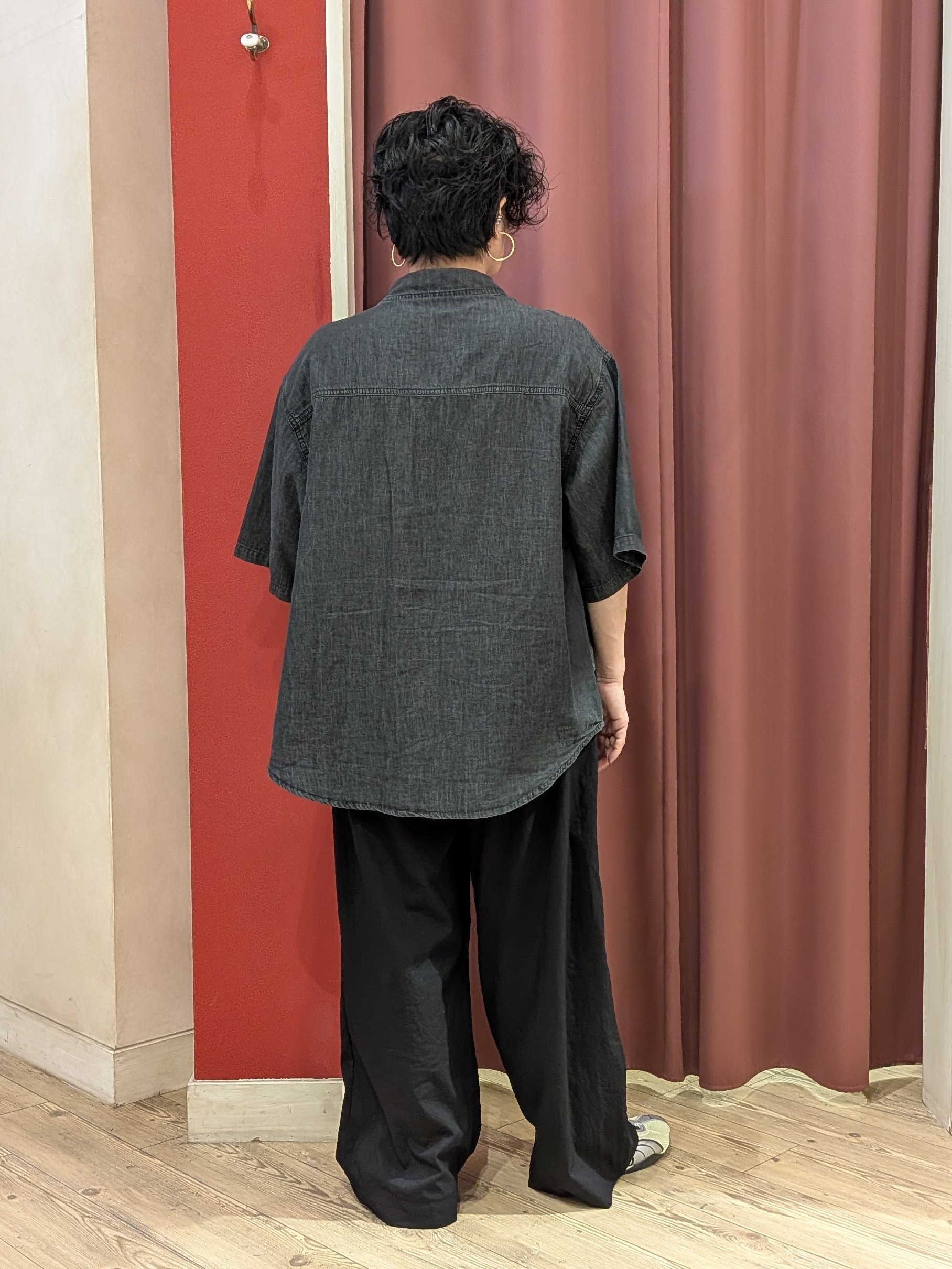 cameさんの「SHOO･LA･RUE｜【セットアップ可/S-LL】ライトオンスデニム 5分袖シャツ」を使ったコーディネート