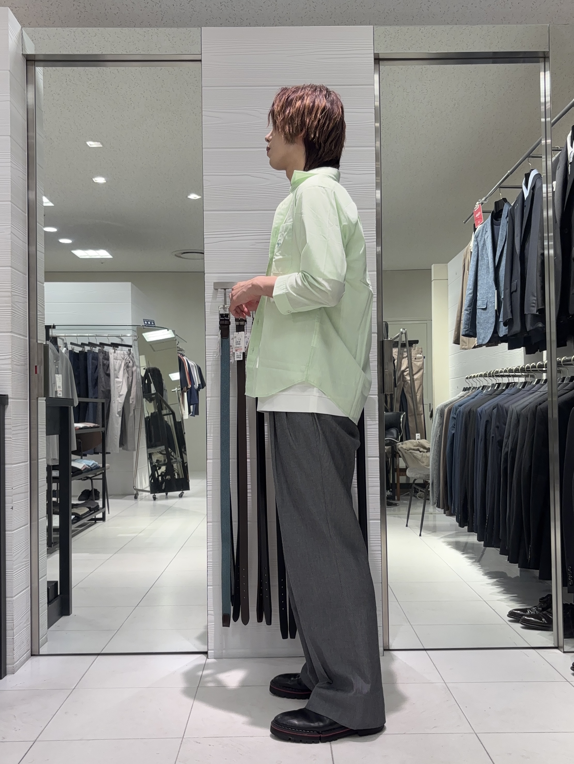こうへいさんの「TAKEO KIKUCHI｜【接触冷感】アイスクリアコットン Tシャツ」を使ったコーディネート