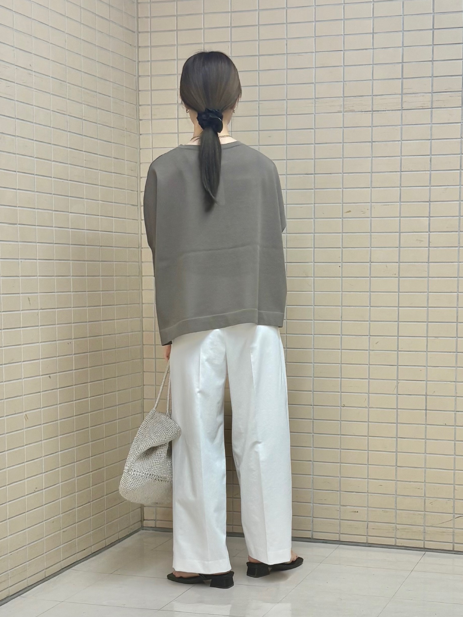 kyokaさんの「UNTITLED｜【アンサンブル可/洗える】シアーレーヨンニット」を使ったコーディネート