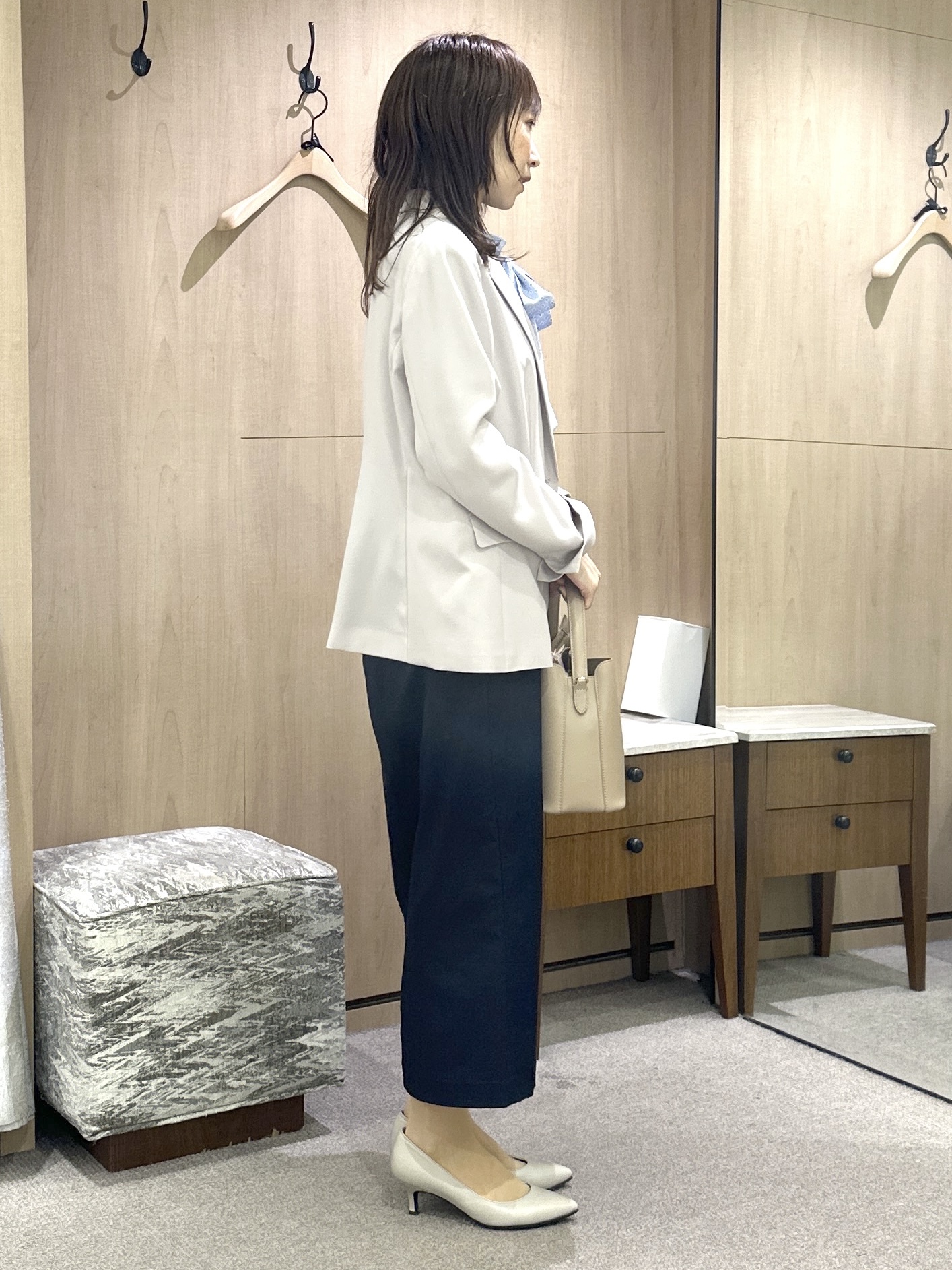 Miwaさんの「UNTITLED｜ダイヤジオメプリントブラウス」を使ったコーディネート