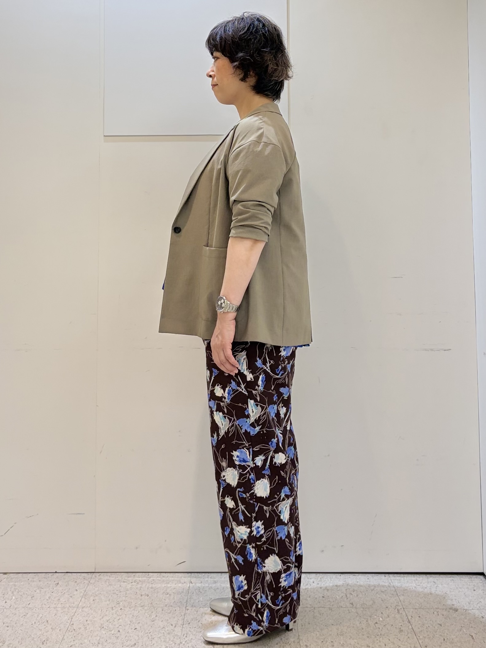 ヤスコさんの「Reflect｜【SS-4Lサイズ／接触冷感／シワになりにくい】リラクシーテーラードジャケット」を使ったコーディネート