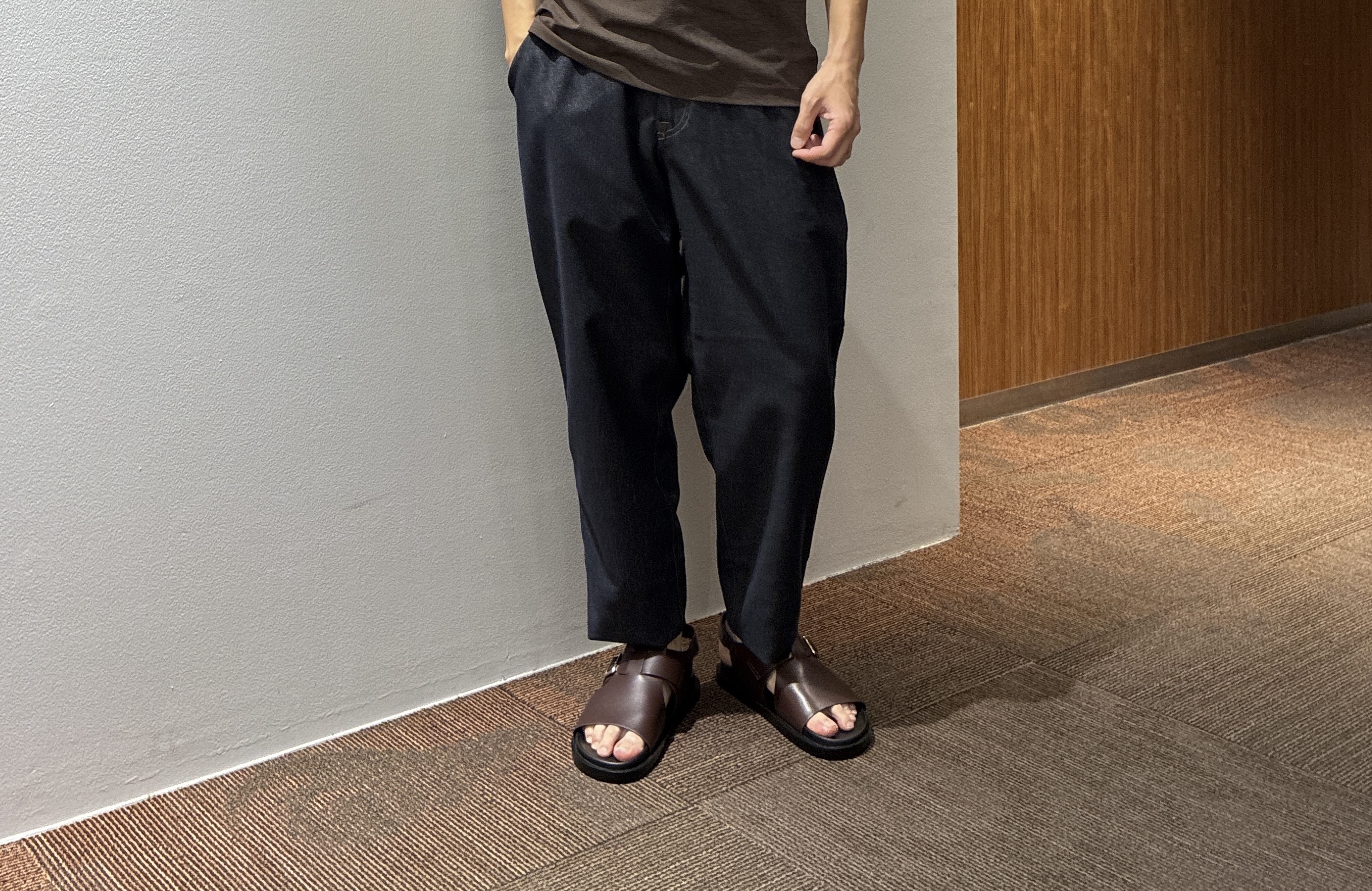 わいずみさんの「TAKEO KIKUCHI｜【通気性】トリコットサッカー オープンカラー シャツ」を使ったコーディネート