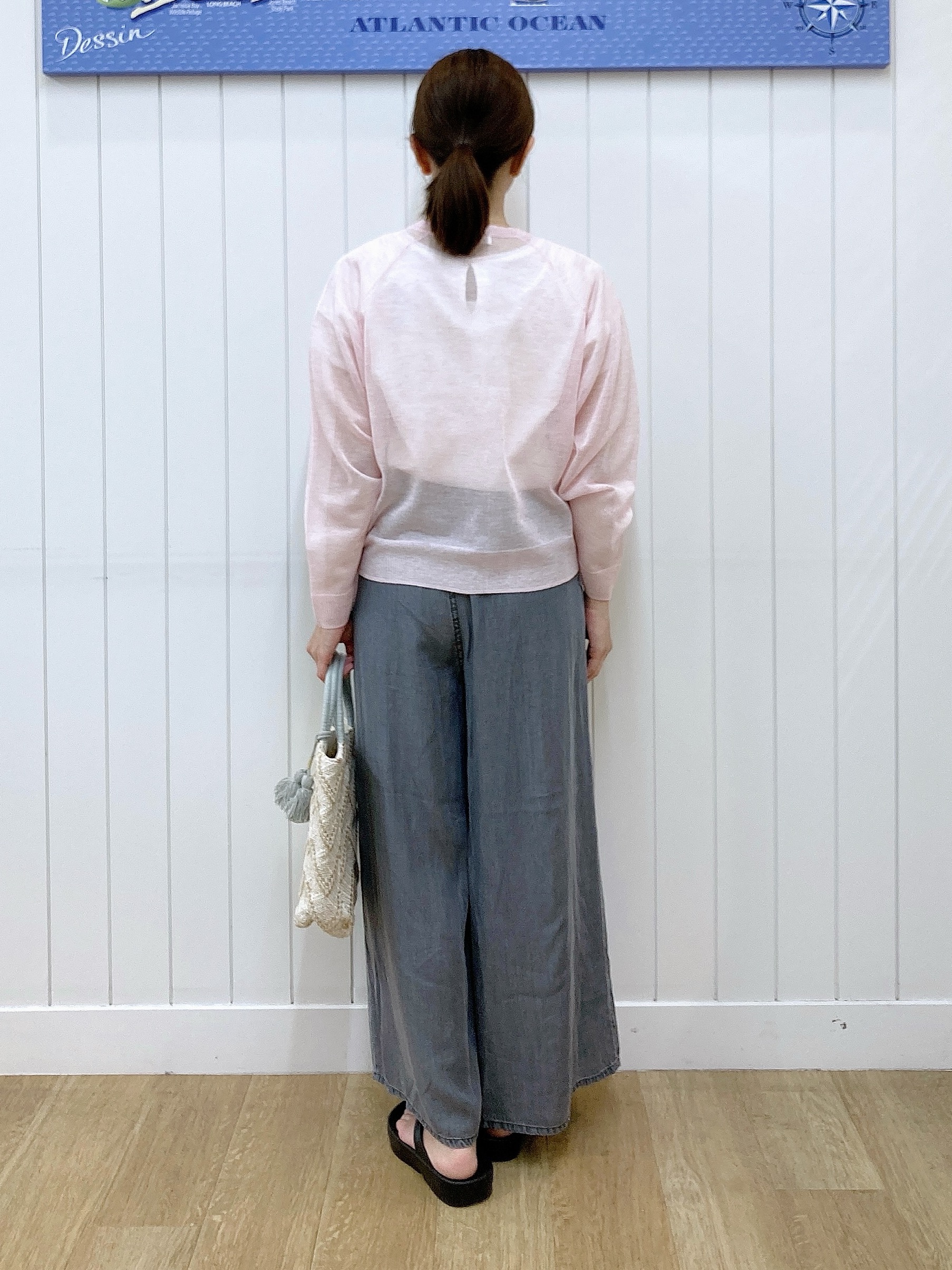 yoshiさんの「Dessin｜【UVカット/接触冷感】美光沢カットソー」を使ったコーディネート