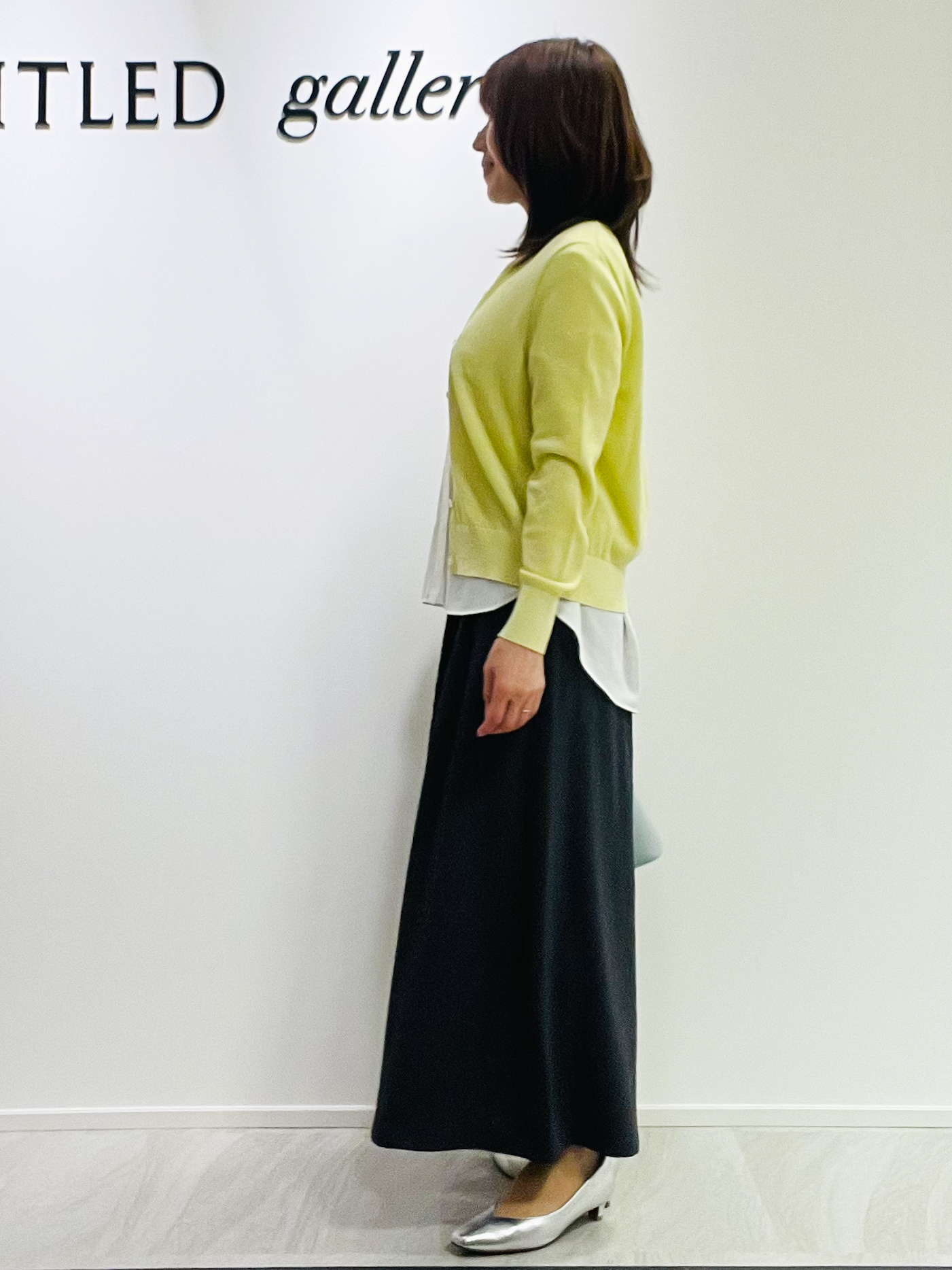 めいさんの「UNTITLED｜【アンサンブル可】ラメ混クルーネックカーディガン」を使ったコーディネート