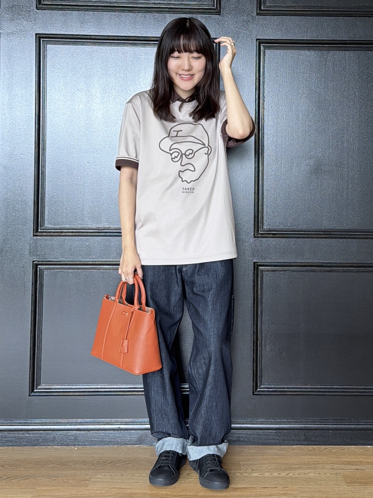 Akutagawaさんの「TAKEO KIKUCHI｜【BOWLER HAT LABEL】アイスクリアコットン ワンストローク 半袖Tシャツ」を使ったコーディネート