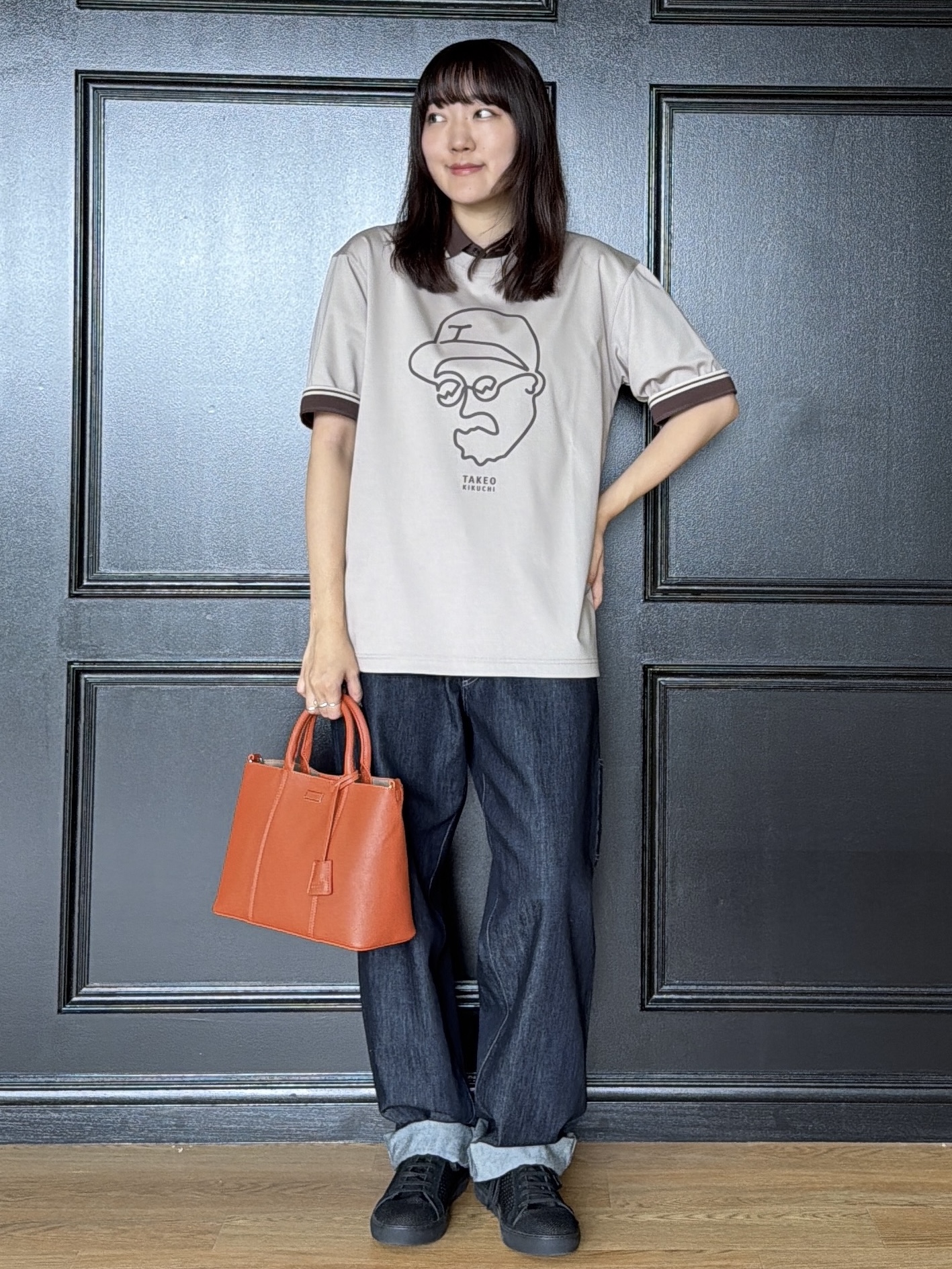 Akutagawaさんの「TAKEO KIKUCHI｜【BOWLER HAT LABEL】アイスクリアコットン ワンストローク 半袖Tシャツ」を使ったコーディネート