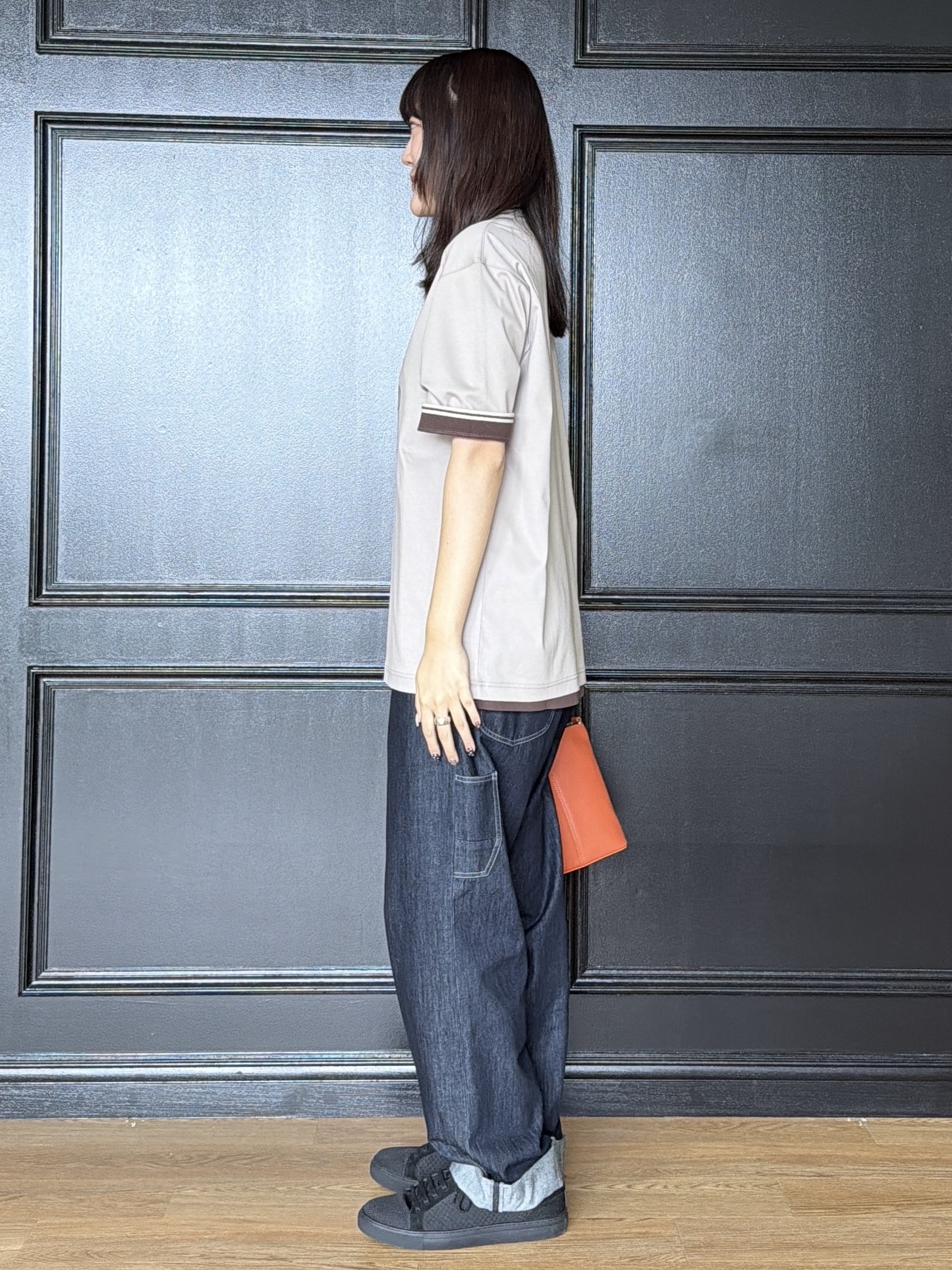 Akutagawaさんの「TAKEO KIKUCHI｜【BOWLER HAT LABEL】アイスクリアコットン ワンストローク 半袖Tシャツ」を使ったコーディネート