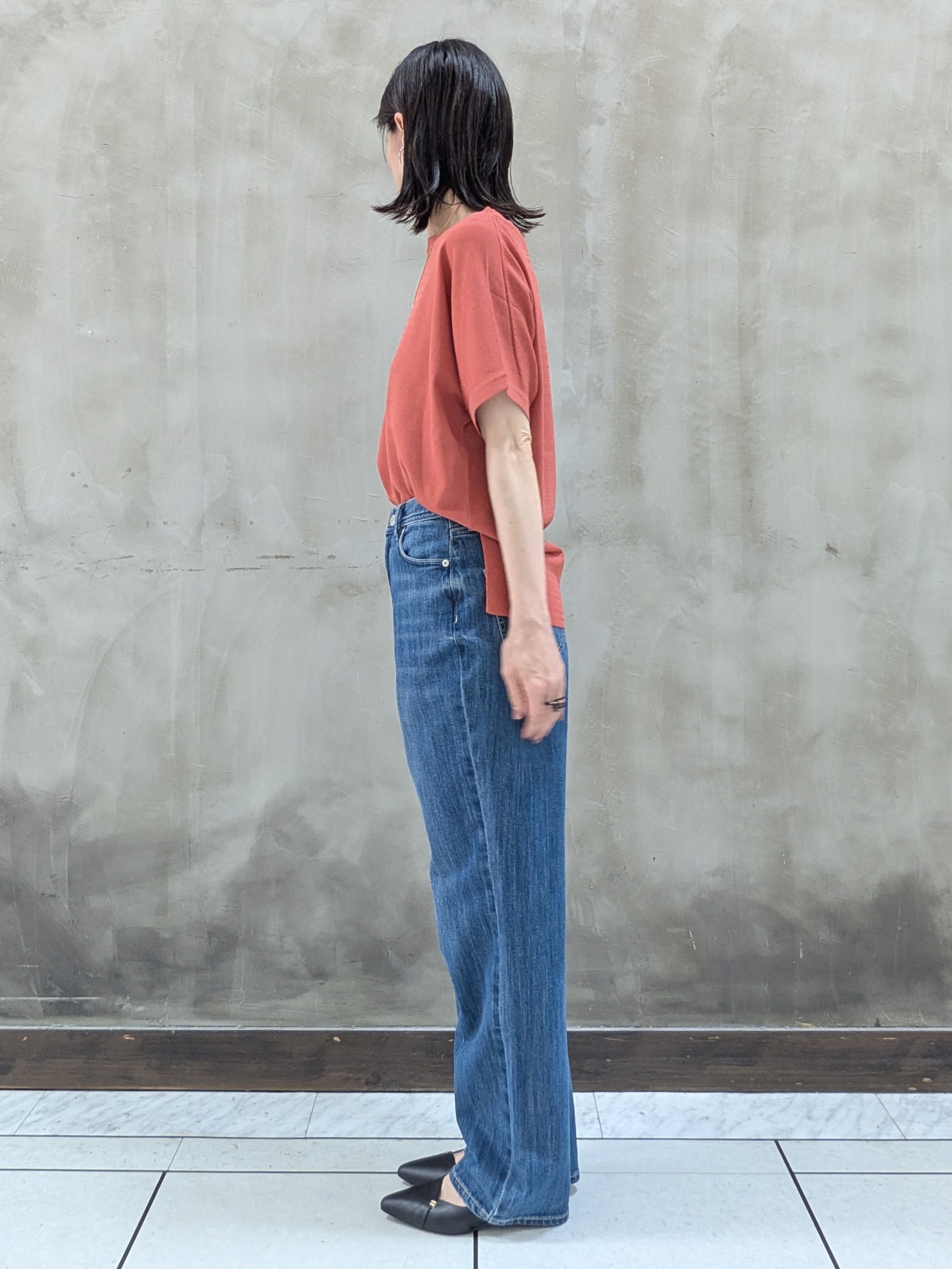 shioさんの「grove｜【シリーズ累計36万枚！やわらかドライタッチ】夏にうれしい多機能ロングニット」を使ったコーディネート