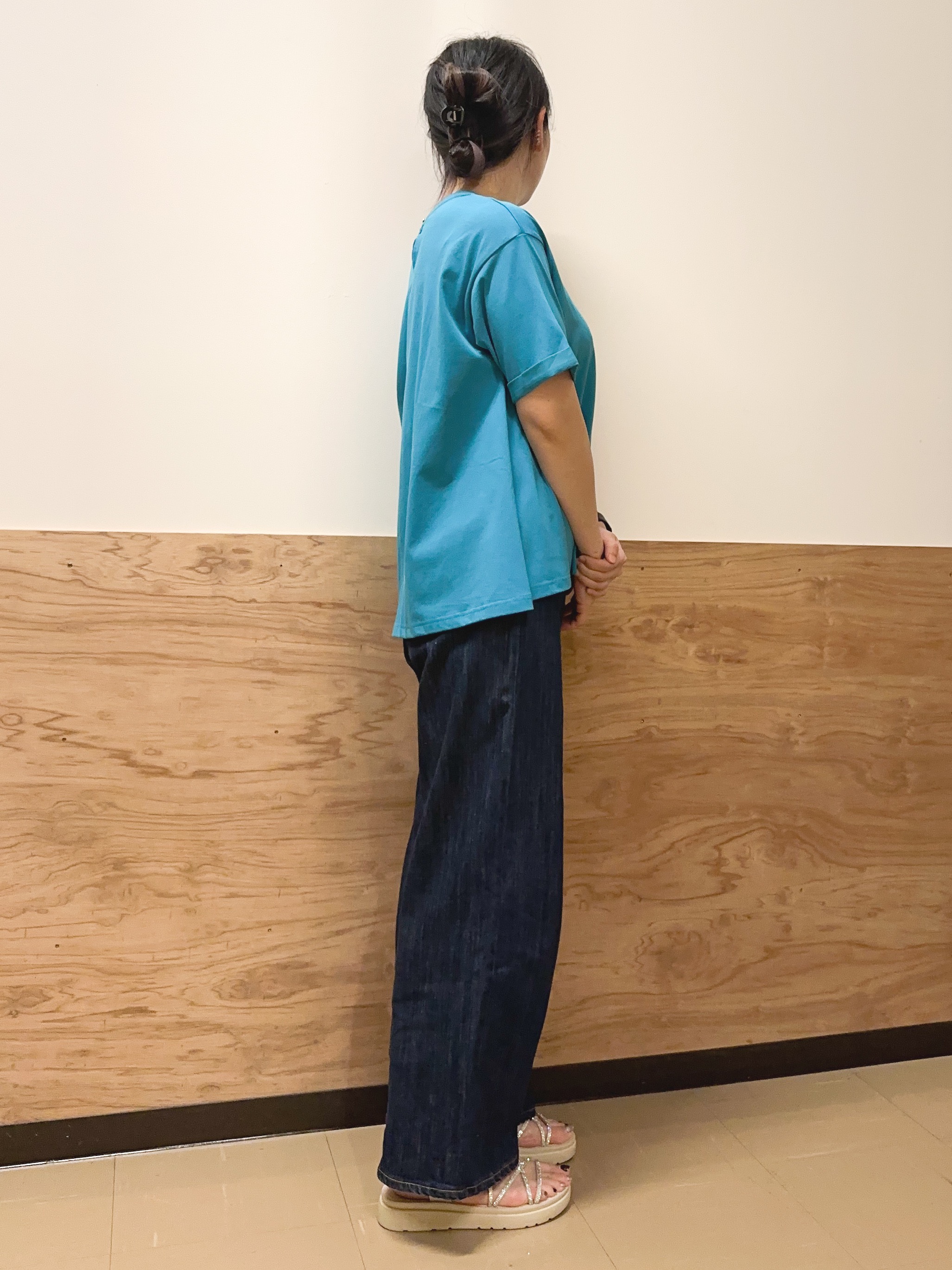 すーさんの「grove｜【遮熱／吸水速乾／接触冷感／UVカット】フレアシルエットTシャツ」を使ったコーディネート