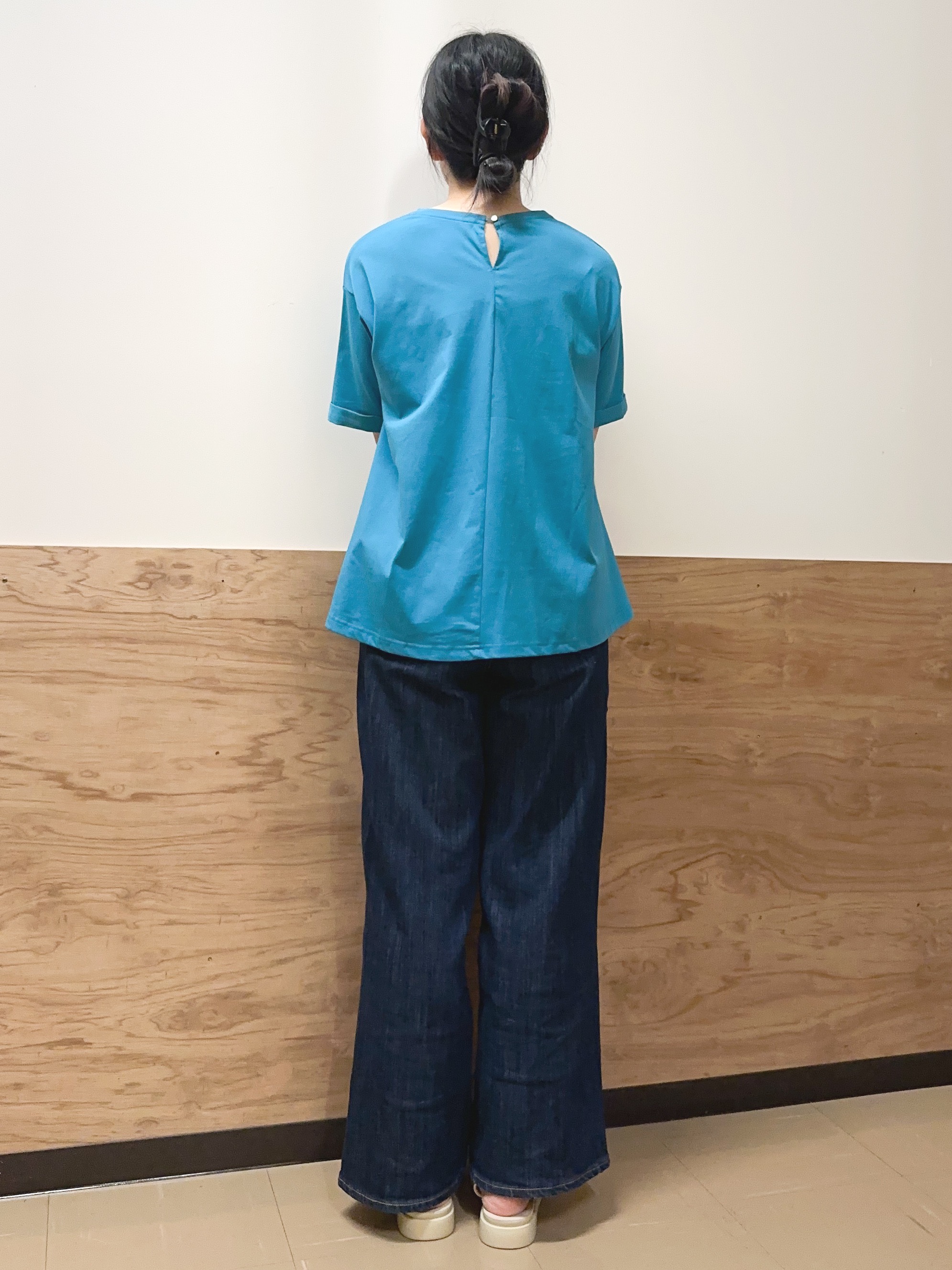 すーさんの「grove｜【遮熱／吸水速乾／接触冷感／UVカット】フレアシルエットTシャツ」を使ったコーディネート