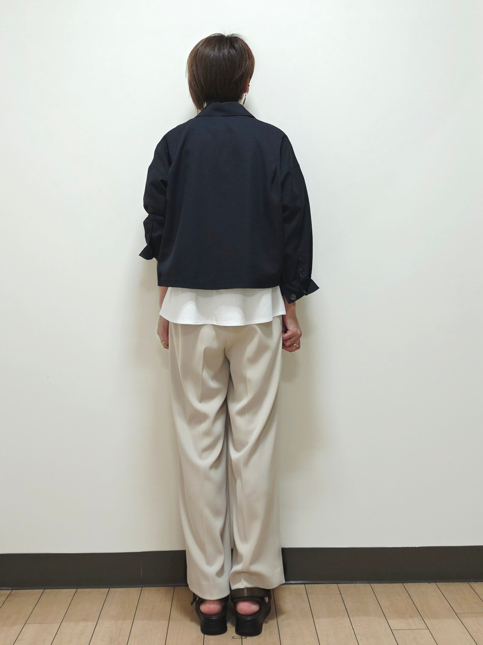 yuuさんの「Reflect｜リネンライクシャツブルゾン」を使ったコーディネート