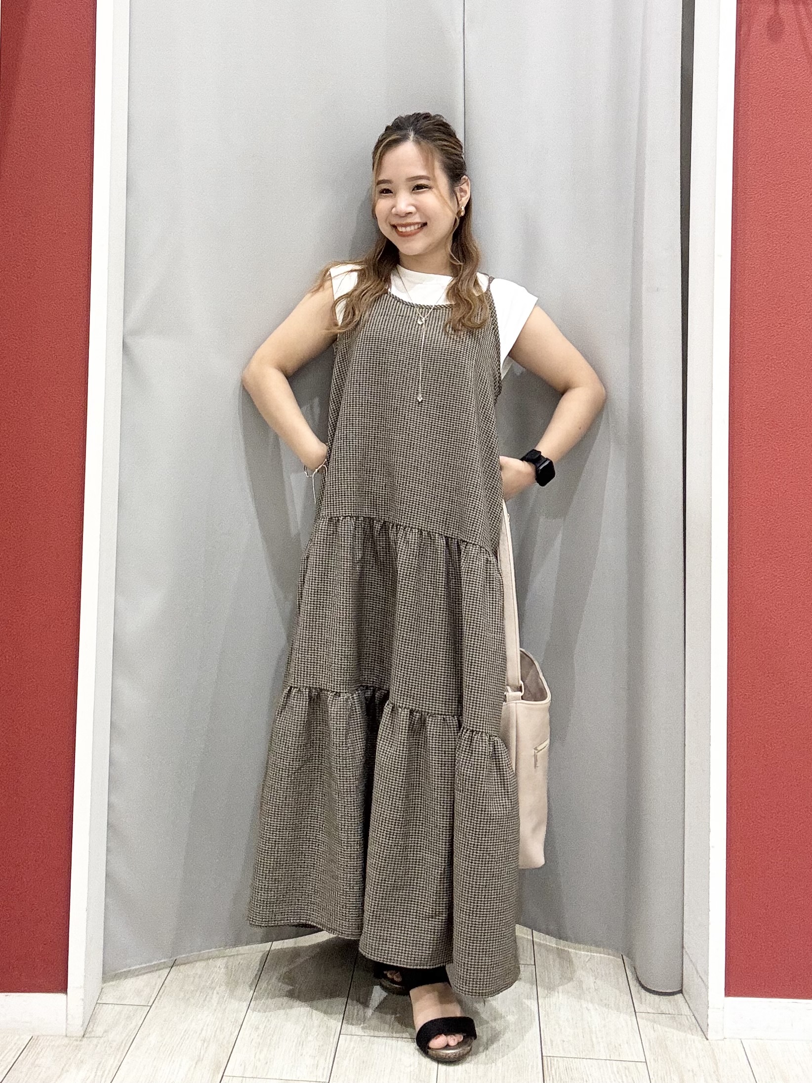 shioさんの「SHOO･LA･RUE｜【S-LL/洗濯機可/綿100%】やわらかシアーデニム 5分袖ポケットシャツ」を使ったコーディネート