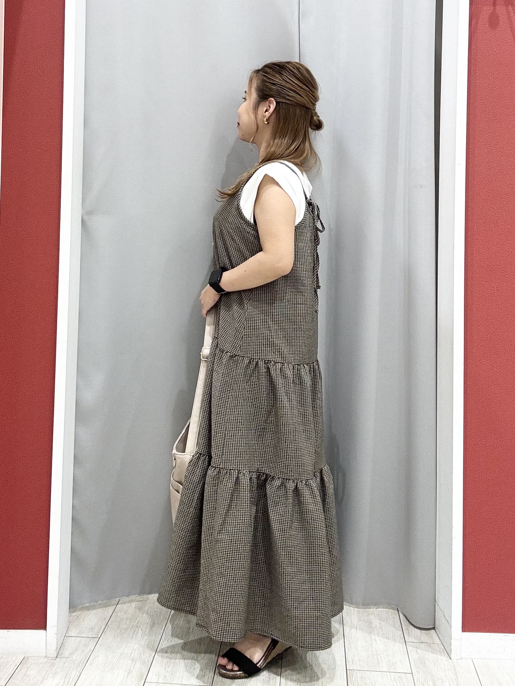 shioさんの「SHOO･LA･RUE｜【S-LL/洗濯機可/綿100%】やわらかシアーデニム 5分袖ポケットシャツ」を使ったコーディネート