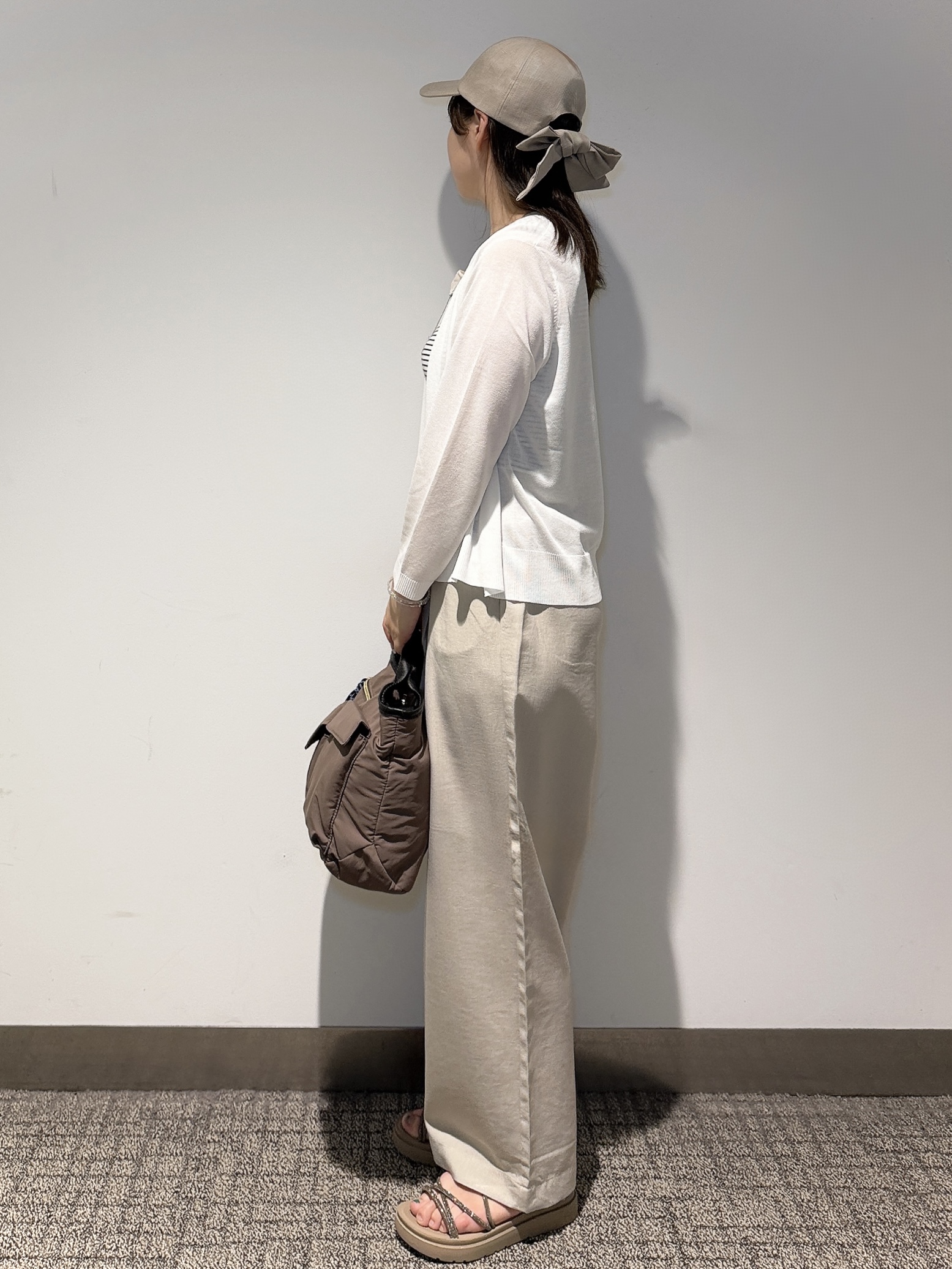 みーさんの「grove｜高評価！【接触冷感／UVカットetc】ベーシックショートカーディガン」を使ったコーディネート