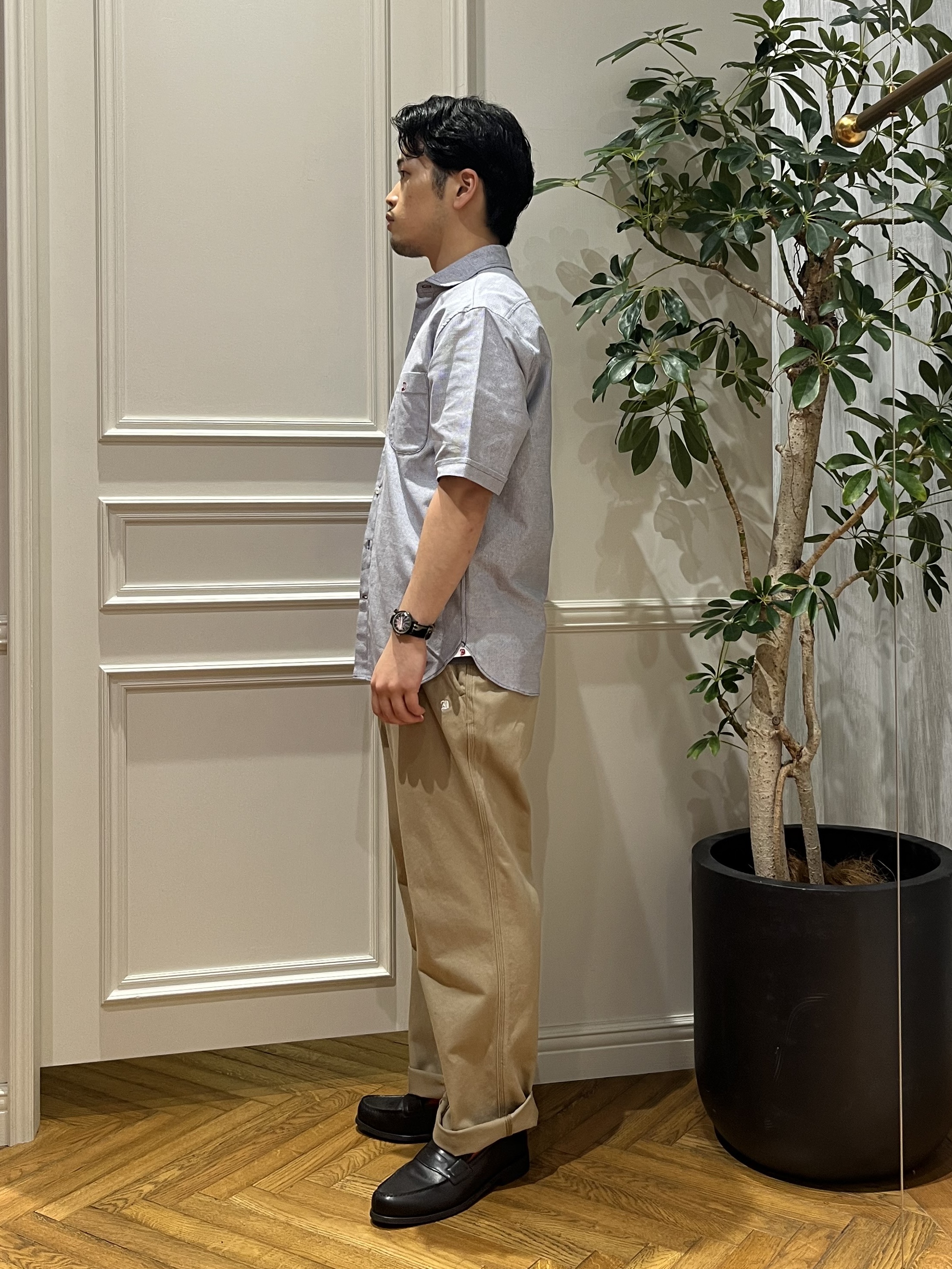 Tokuさんの「DRESSTERIOR｜【速乾素材】メッシュエアー ハーフスリーブシャツ」を使ったコーディネート